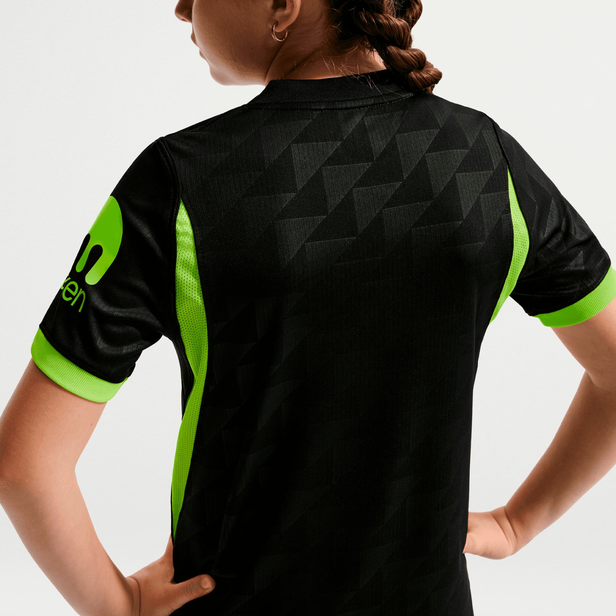 Maillot réplique Nike noir pour enfant de l'Atlético Madrid, saison extérieure 2026/27