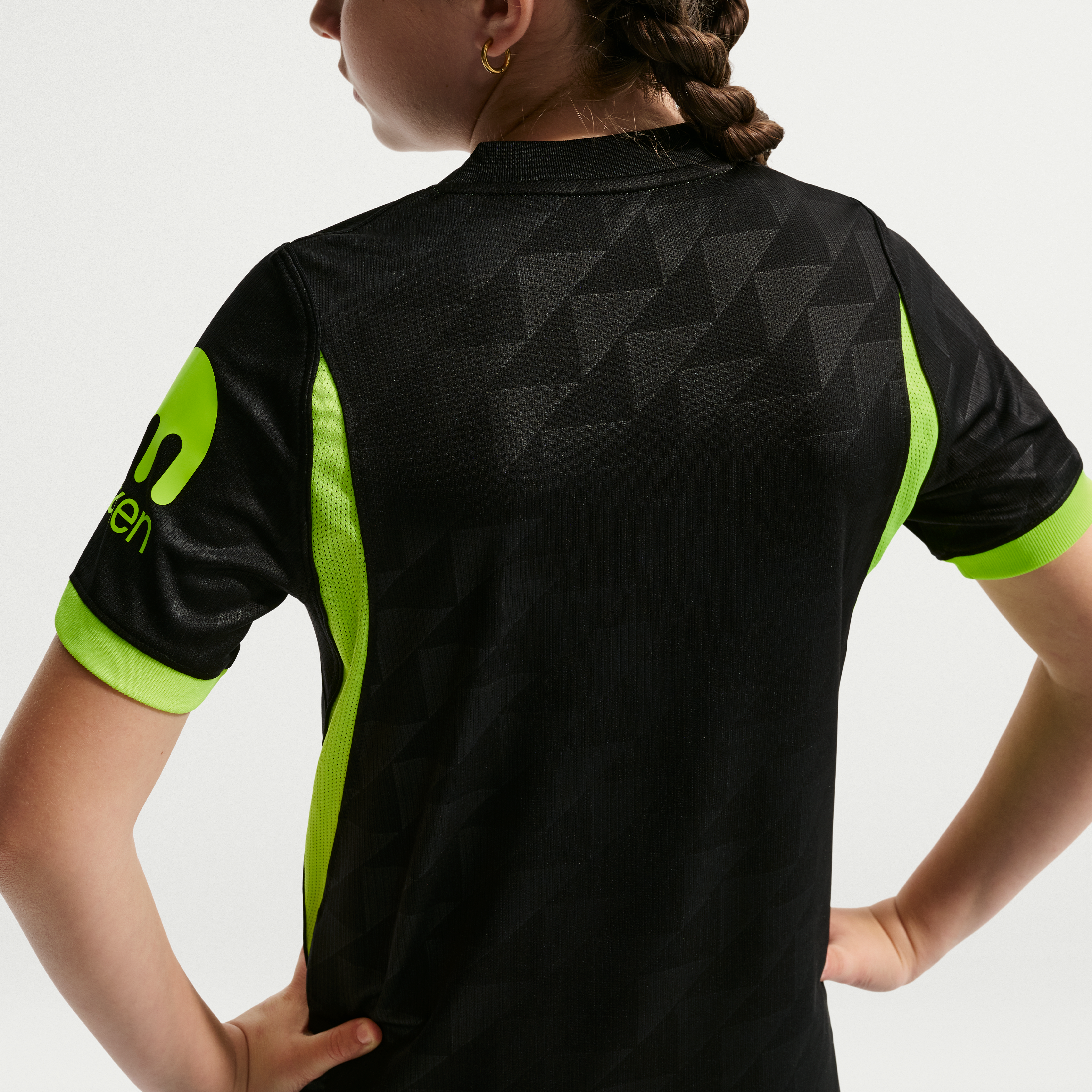 Maillot réplique Nike noir pour enfant de l'Atlético Madrid, saison extérieure 2026/27