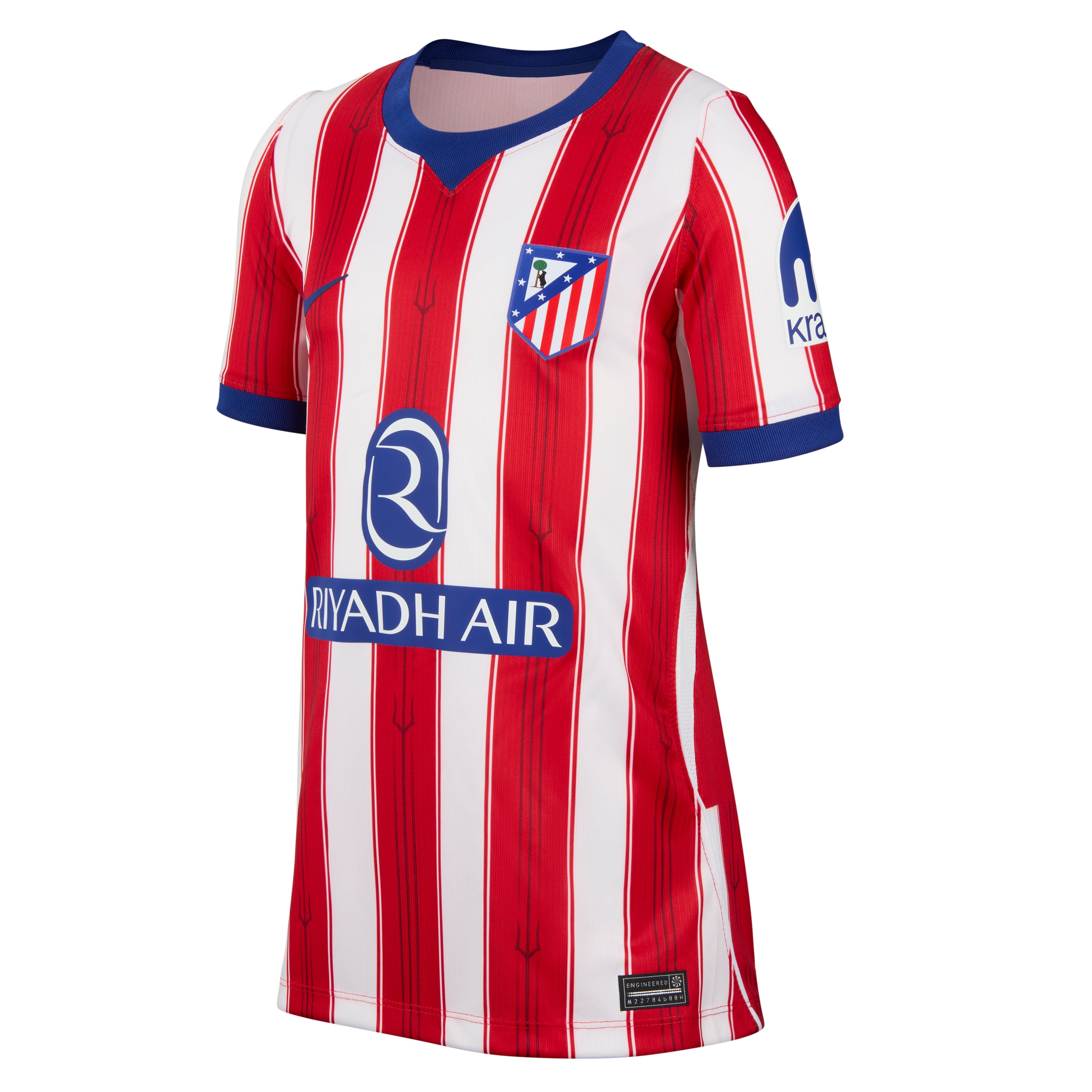 Maillot réplique domicile Nike rouge et blanc de l'Atlético Madrid 2026/27 pour jeunes