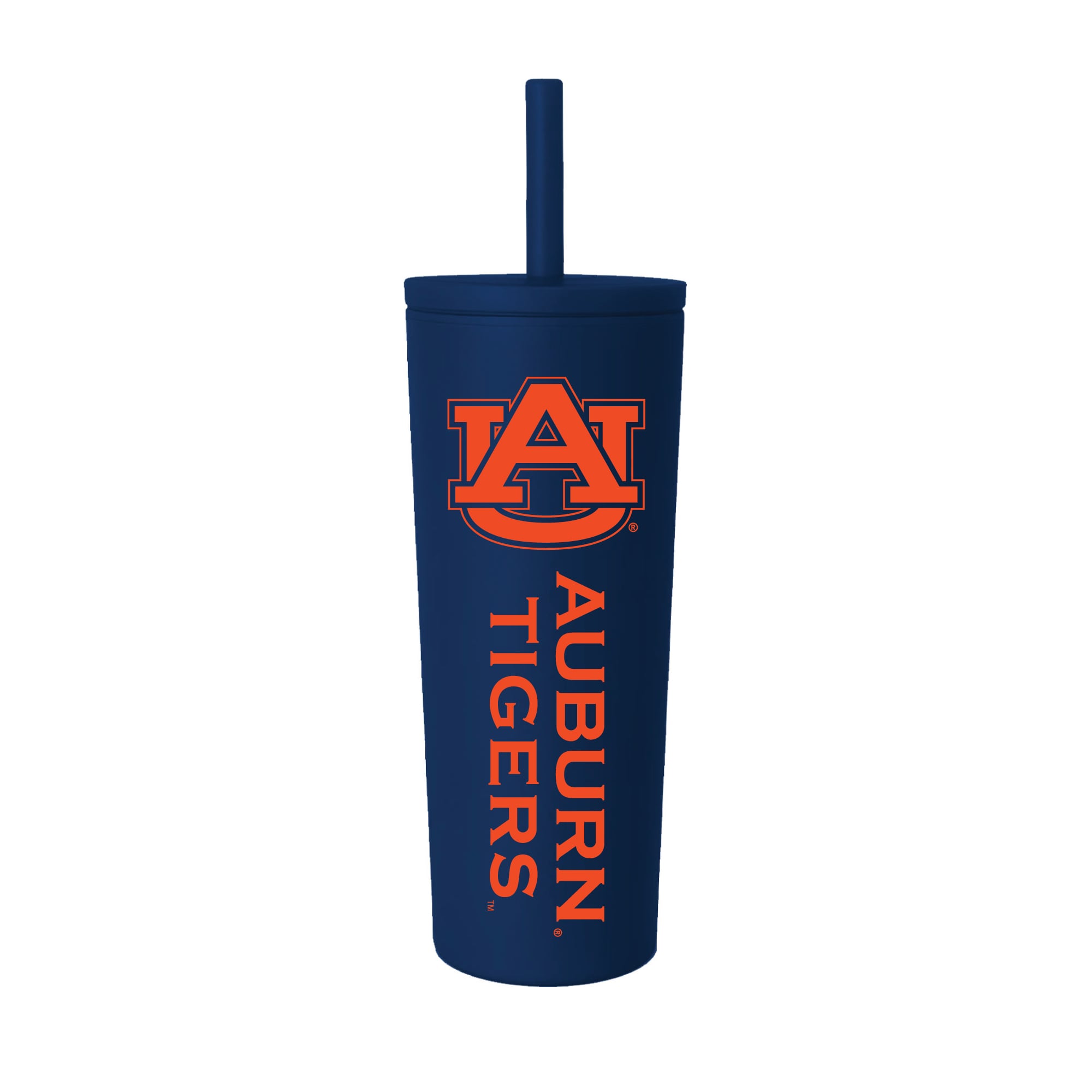 Auburn Tigers 24oz. No Spill Straw Tumbler