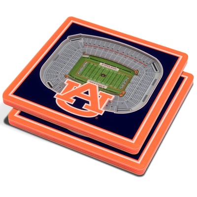 Auburn Tigers 3D StadiumView Coasters