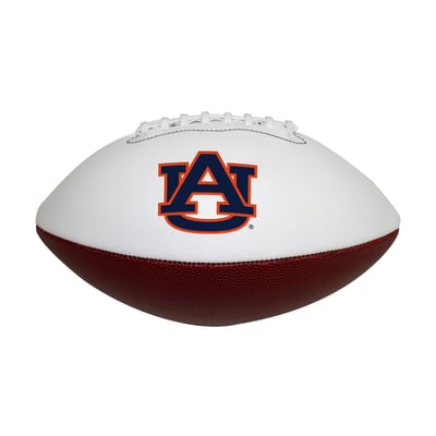 Auburn Tigers Official Size Logo Autograph Football