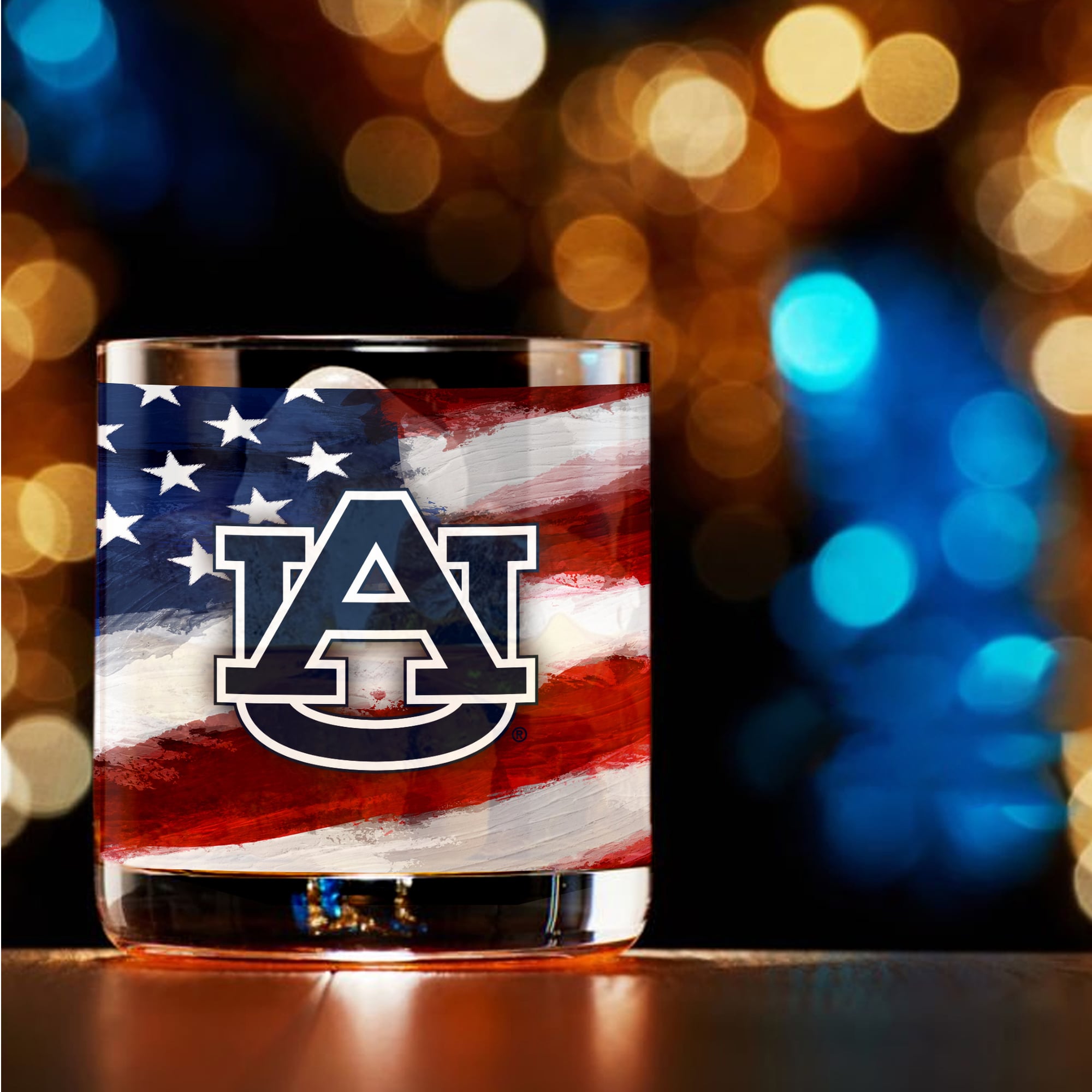 Ensemble de deux verres à whisky Americana de 414 ml (14 oz) aux couleurs des Auburn Tigers