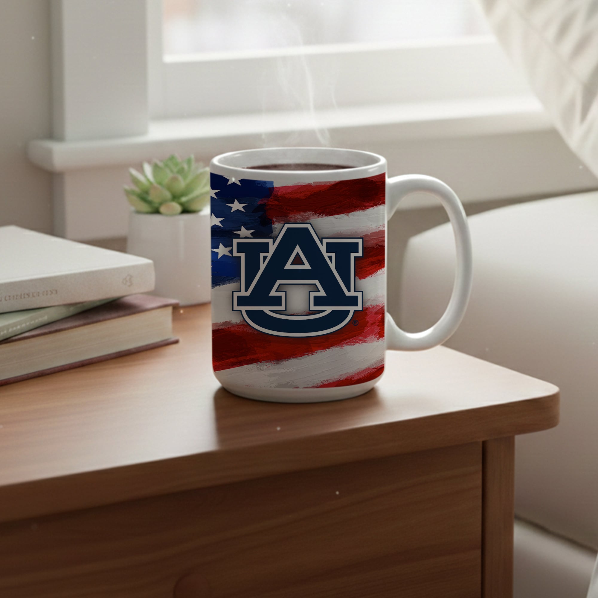 Ensemble de deux tasses de style américain Auburn Tigers de 44 cl