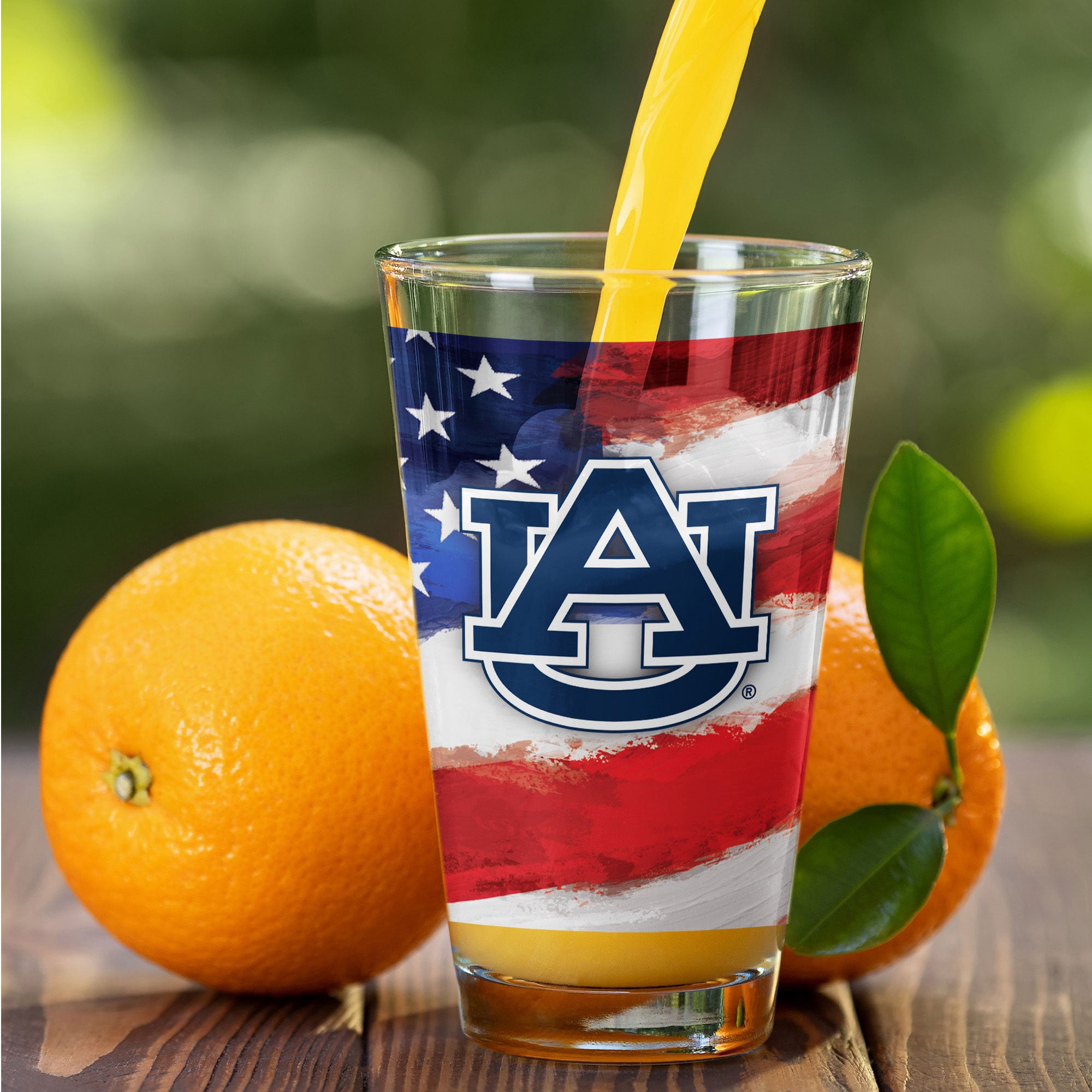 Auburn Tigers Two-Pack 16oz. Americana Pint Glass Set
