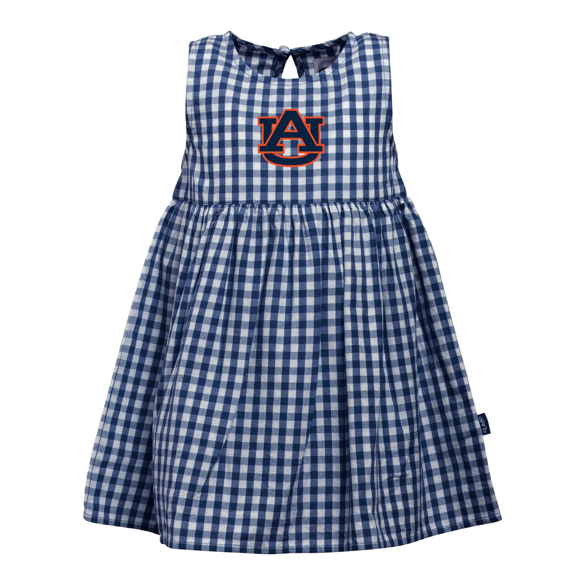Girls Infant Garb Navy Auburn Tigers Loren Gingham Dress