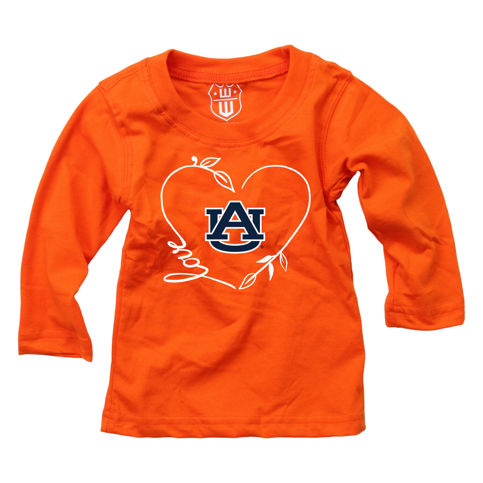 Ensemble haut à manches longues et pantalon Wes & Willy Orange Auburn Tigers pour bébé fille