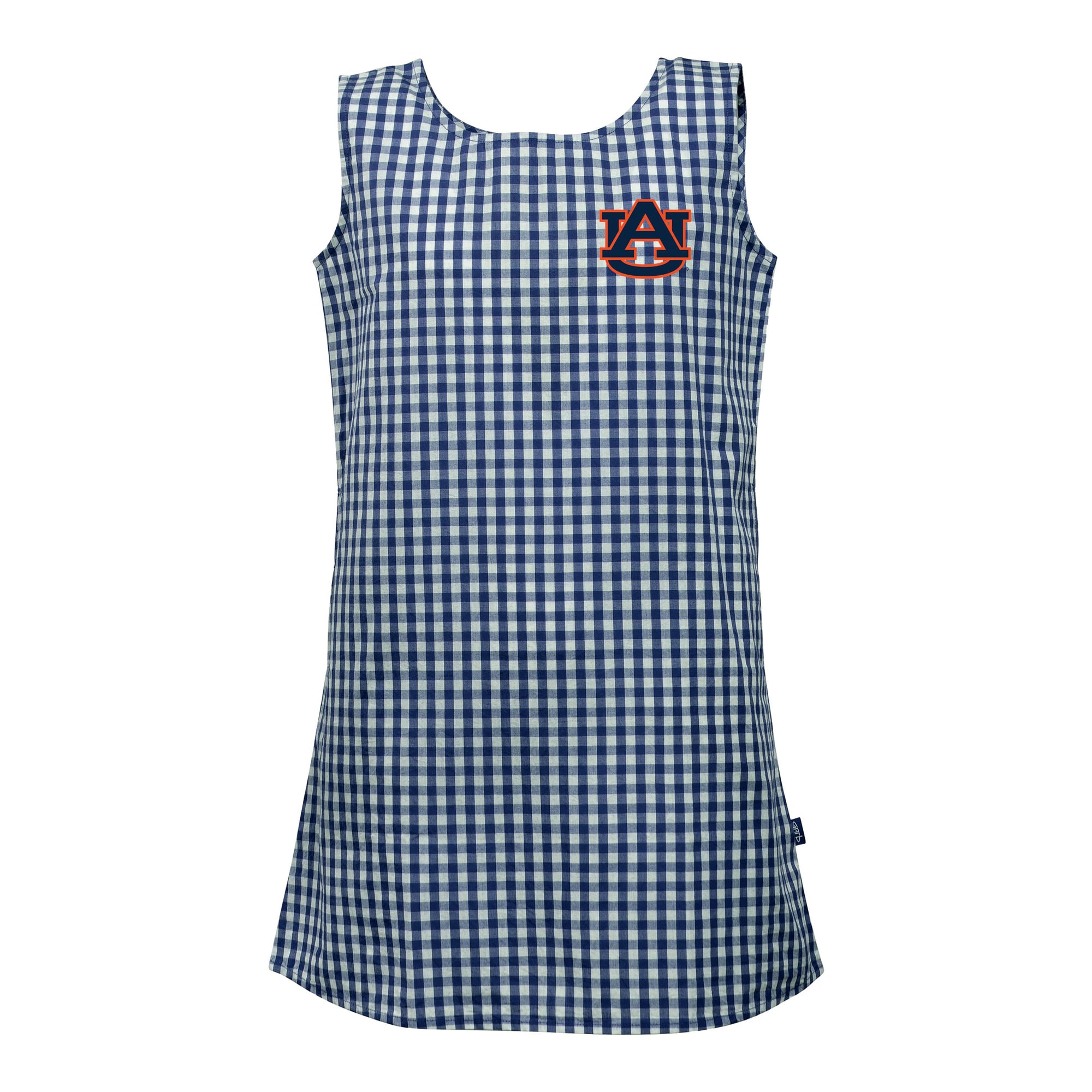 Girls Toddler Garb  Navy Auburn Tigers Woven Gingham Dress