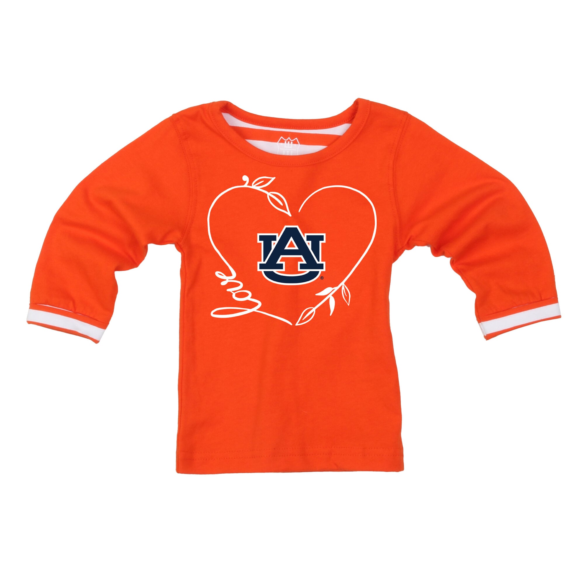 Ensemble 2 pièces pour petites filles Wes & Willy Orange Auburn Tigers : haut à manches longues et pantalon