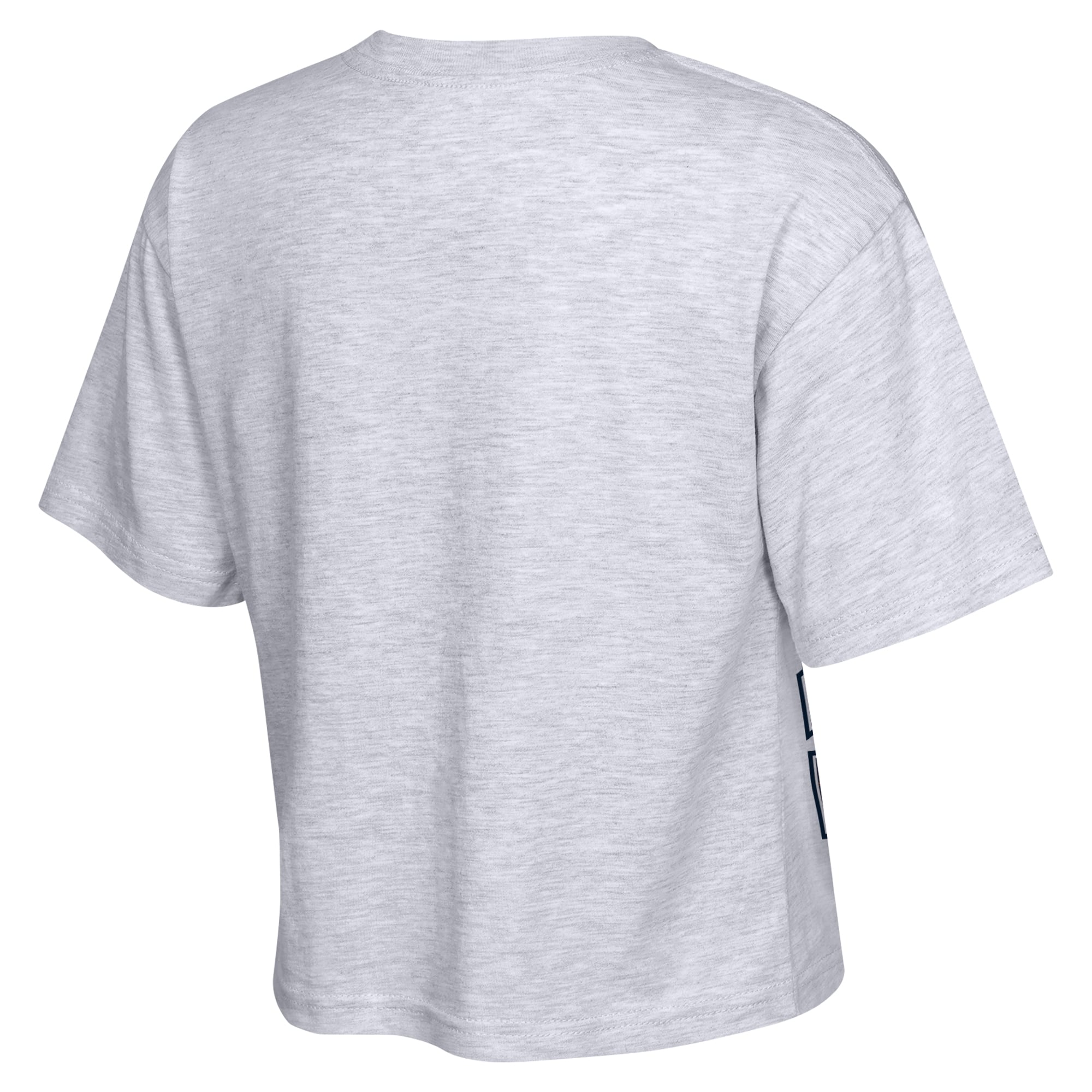 Girls Youth Outerstuff Heather Gray Auburn Tigers Big Team Energy Cropped Boxy T-Shirt