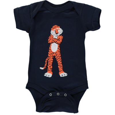 Auburn Tigers Two Feet Ahead Infant Big Logo Bodysuit - Navy
