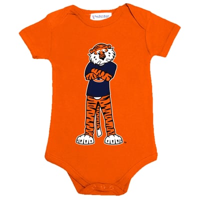 Auburn Tigers Two Feet Ahead Infant Big Logo Bodysuit - Orange
