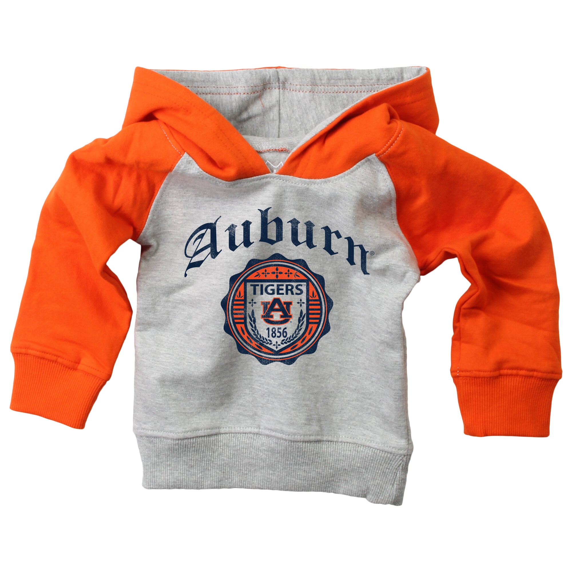 Ensemble sweat à capuche raglan et pantalon de survêtement Wes & Willy orange Auburn Tigers pour bébé