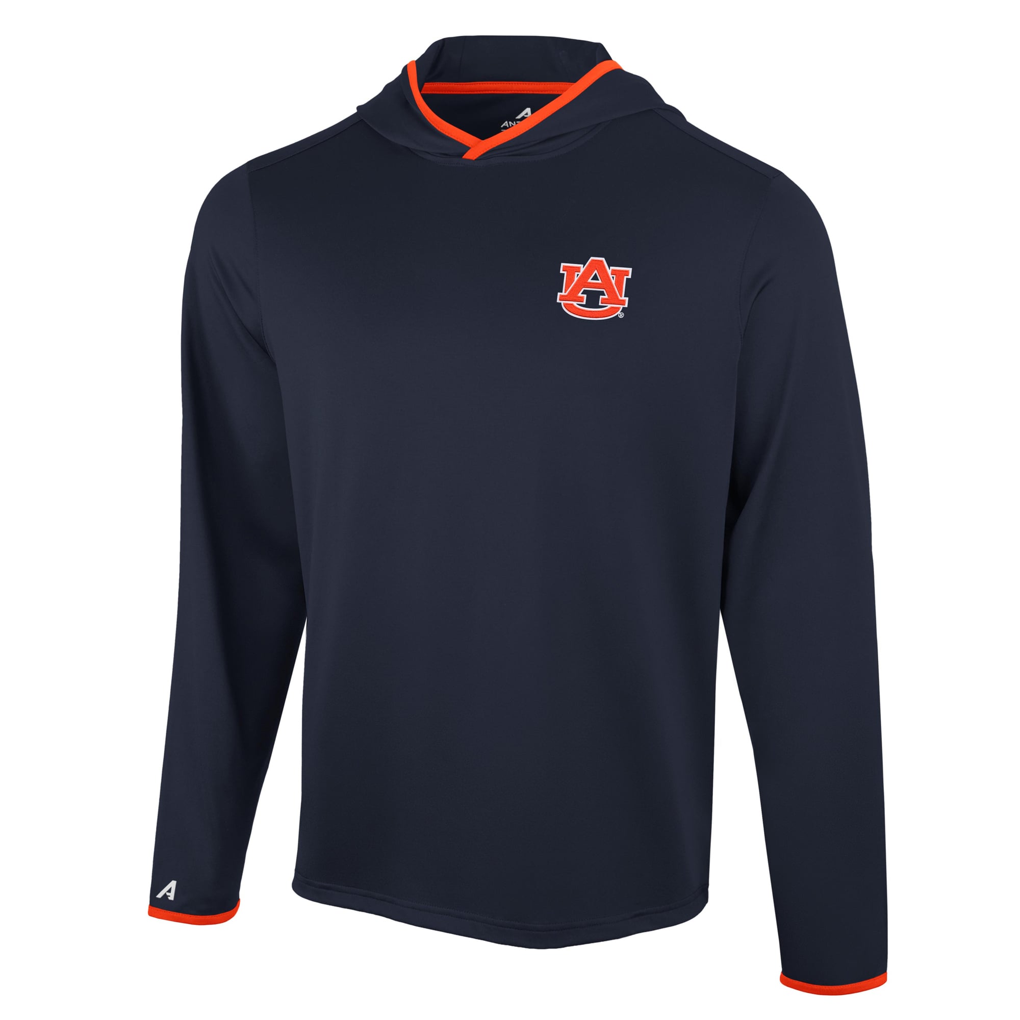 T-shirt à capuche manches longues pour homme Antigua Navy Auburn Tigers Brink Color Pop