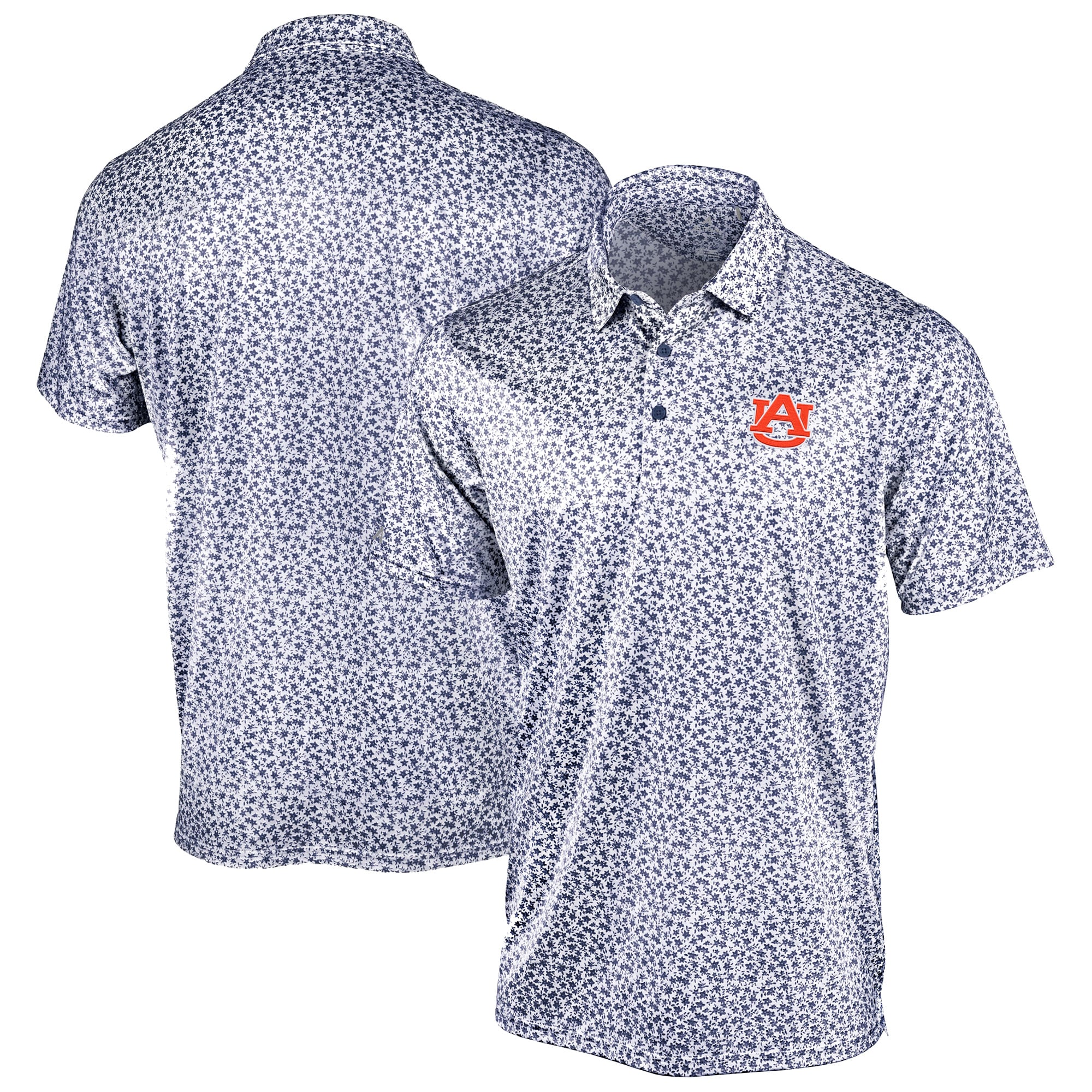 Polo Flourish Antigua Navy Auburn Tigers pour homme
