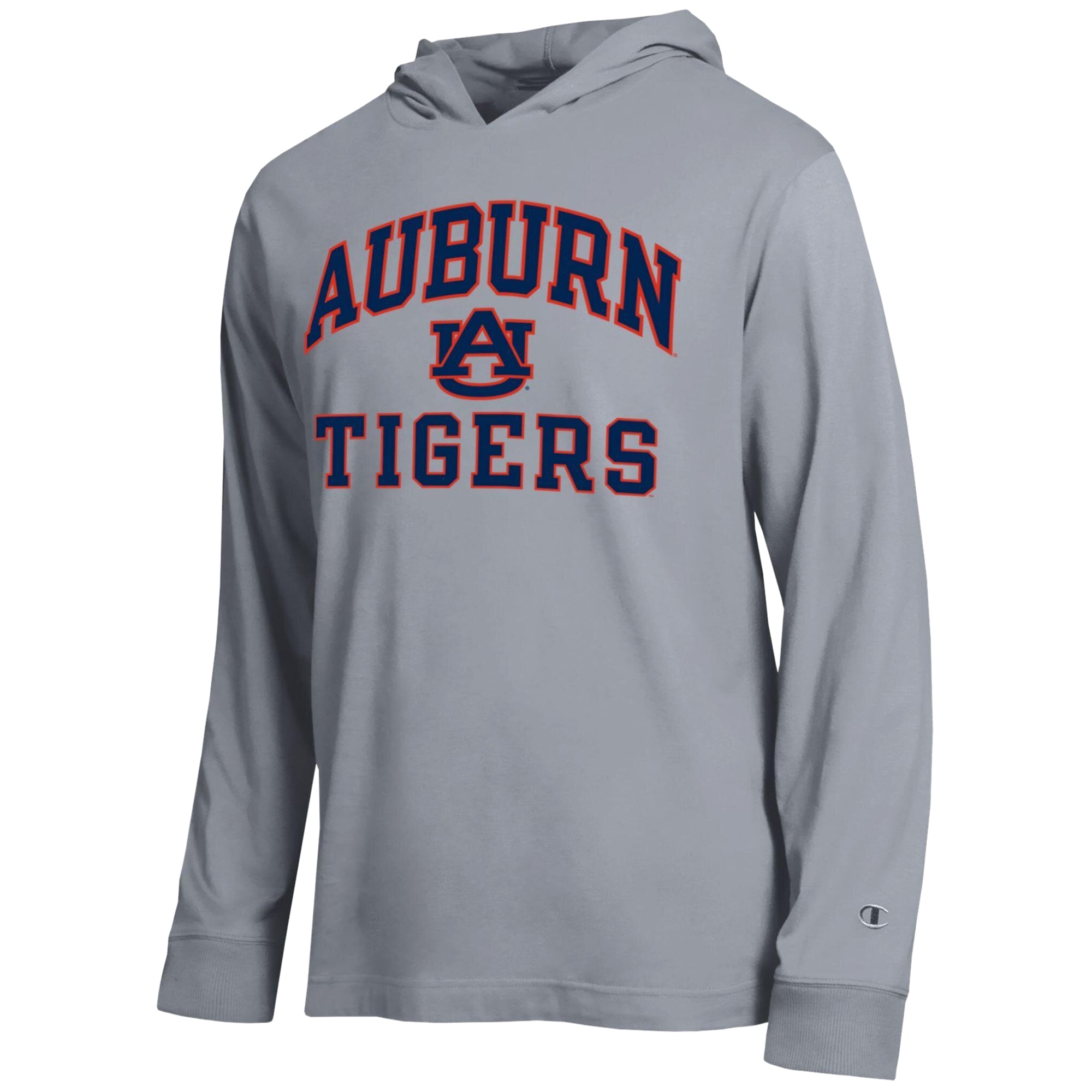 T-shirt à capuche manches longues Champion Heather Gray Auburn Tigers High Motor All-Star pour homme
