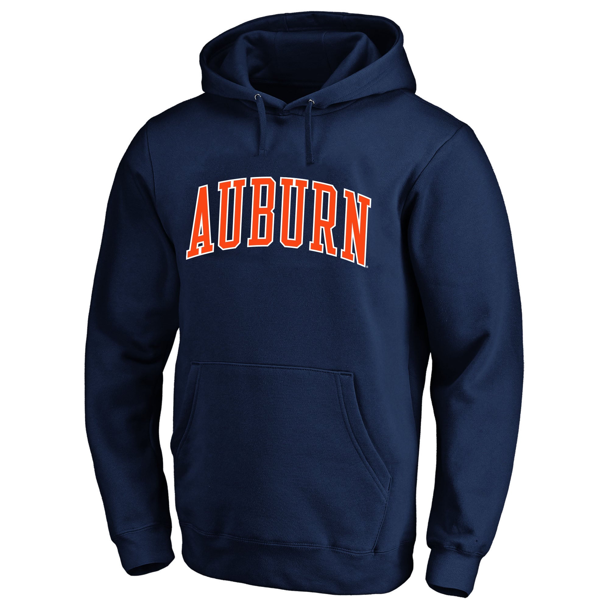 Men's Champion  Navy Auburn Tigers Arch Over Tackle Twill Big & Tall Hoodie