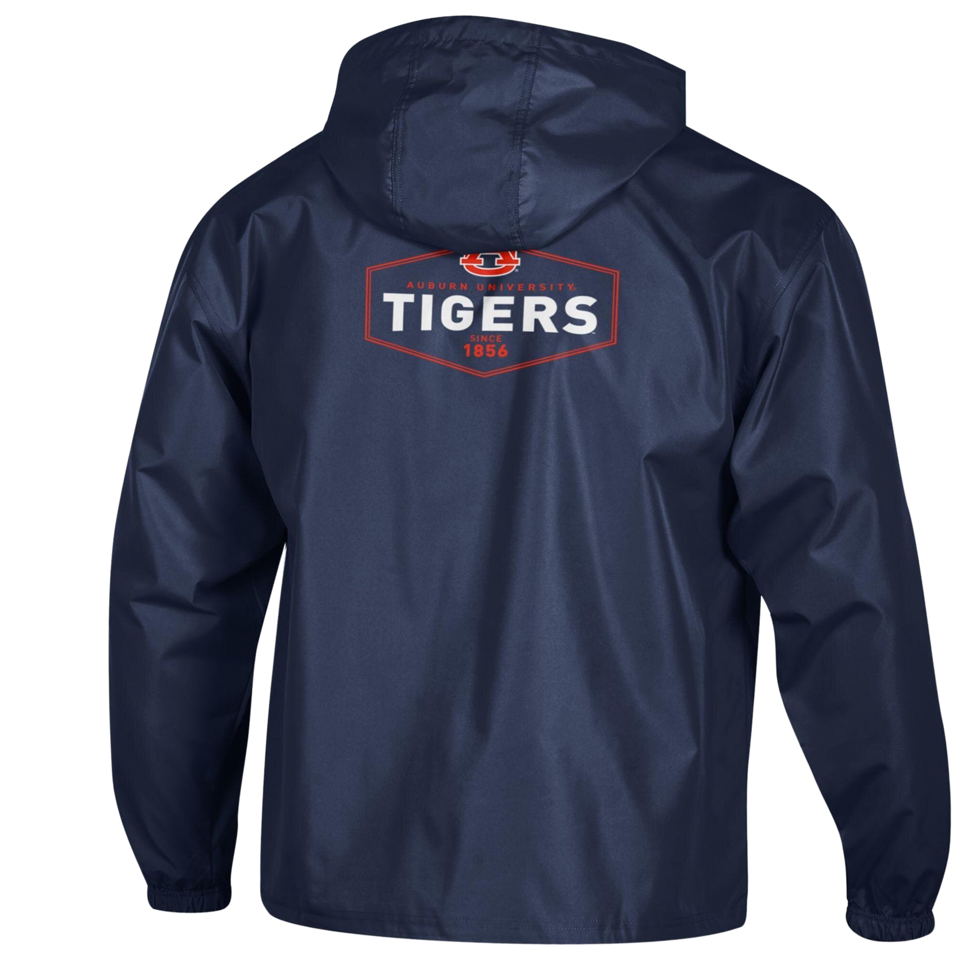Men's Champion Navy Auburn Tigers Delay Packable Half-Zip Jacket