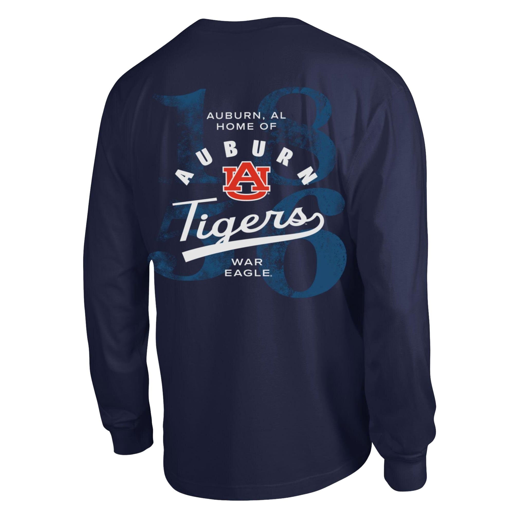 T-shirt à manches longues plastifié Champion Navy Auburn Tigers All-Star pour homme