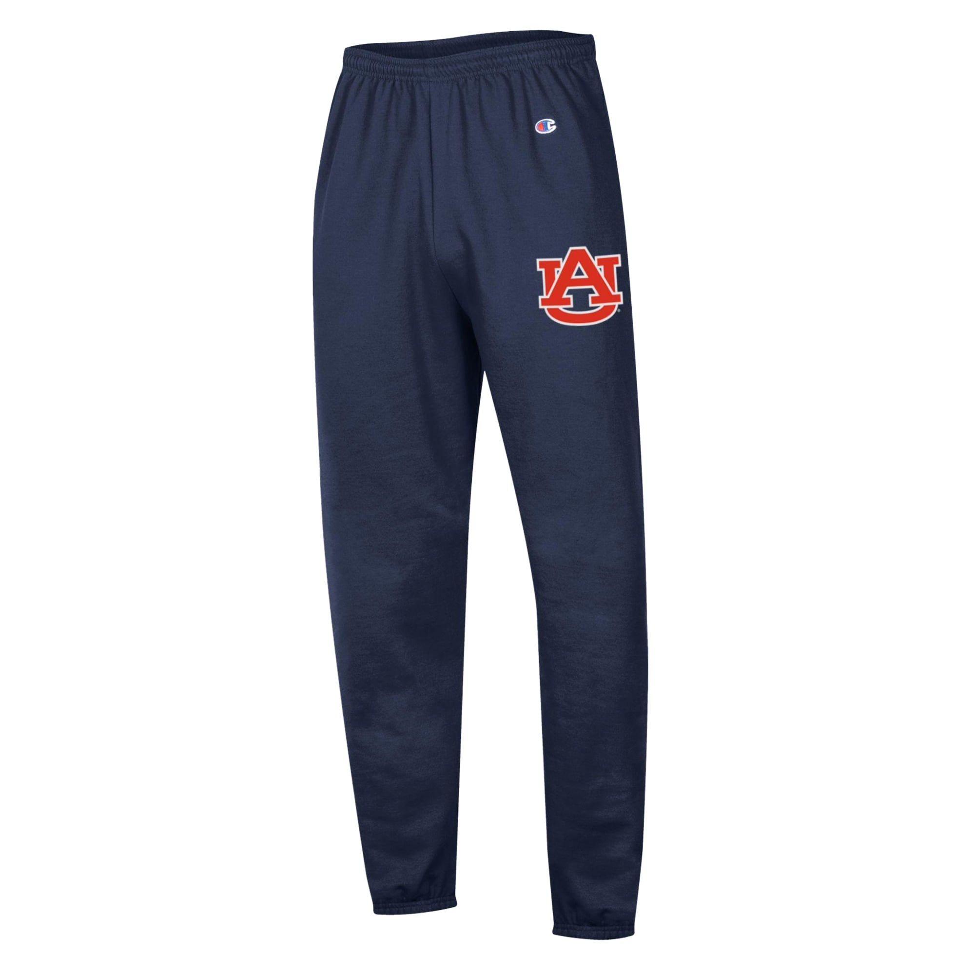 Men's Champion Navy Auburn Tigers Powerblend Banded Fleece Sweatpants