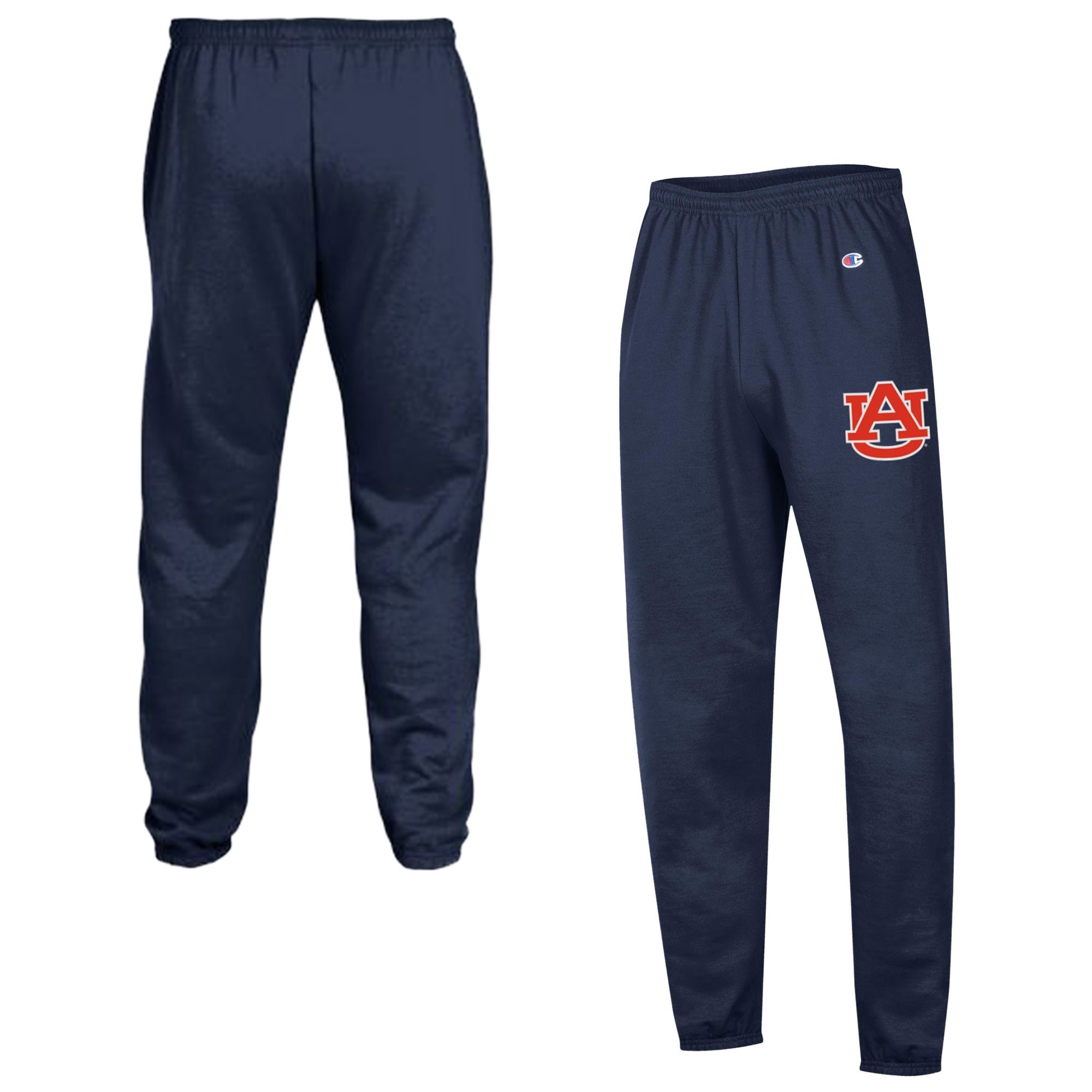 Men's Champion  Navy Auburn Tigers Powerblend Banded Fleece Sweatpants