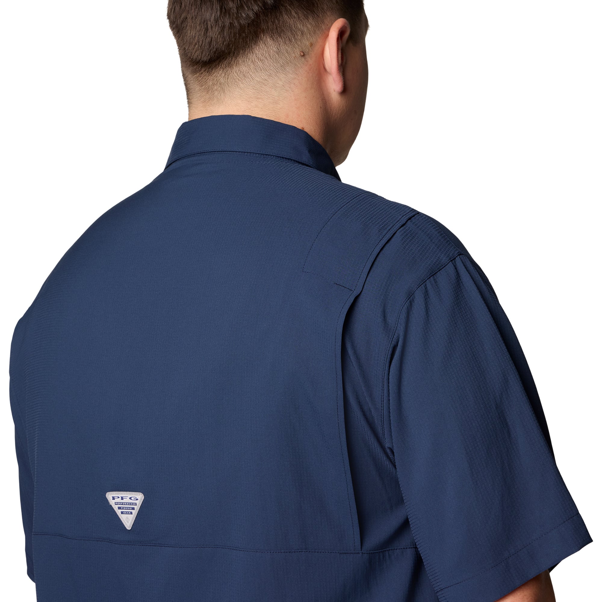 Chemise PFG Tamiami Columbia Navy Auburn Tigers pour homme