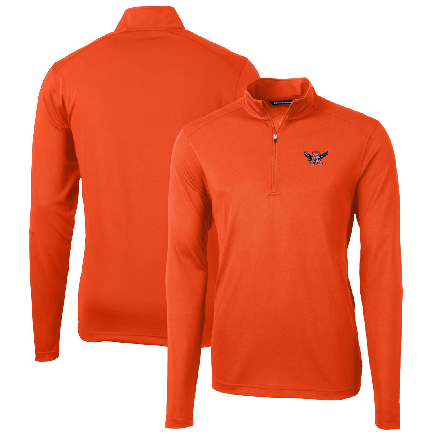 Men's Cutter & Buck Orange Auburn Tigers Virtue Eco Pique Recycled
