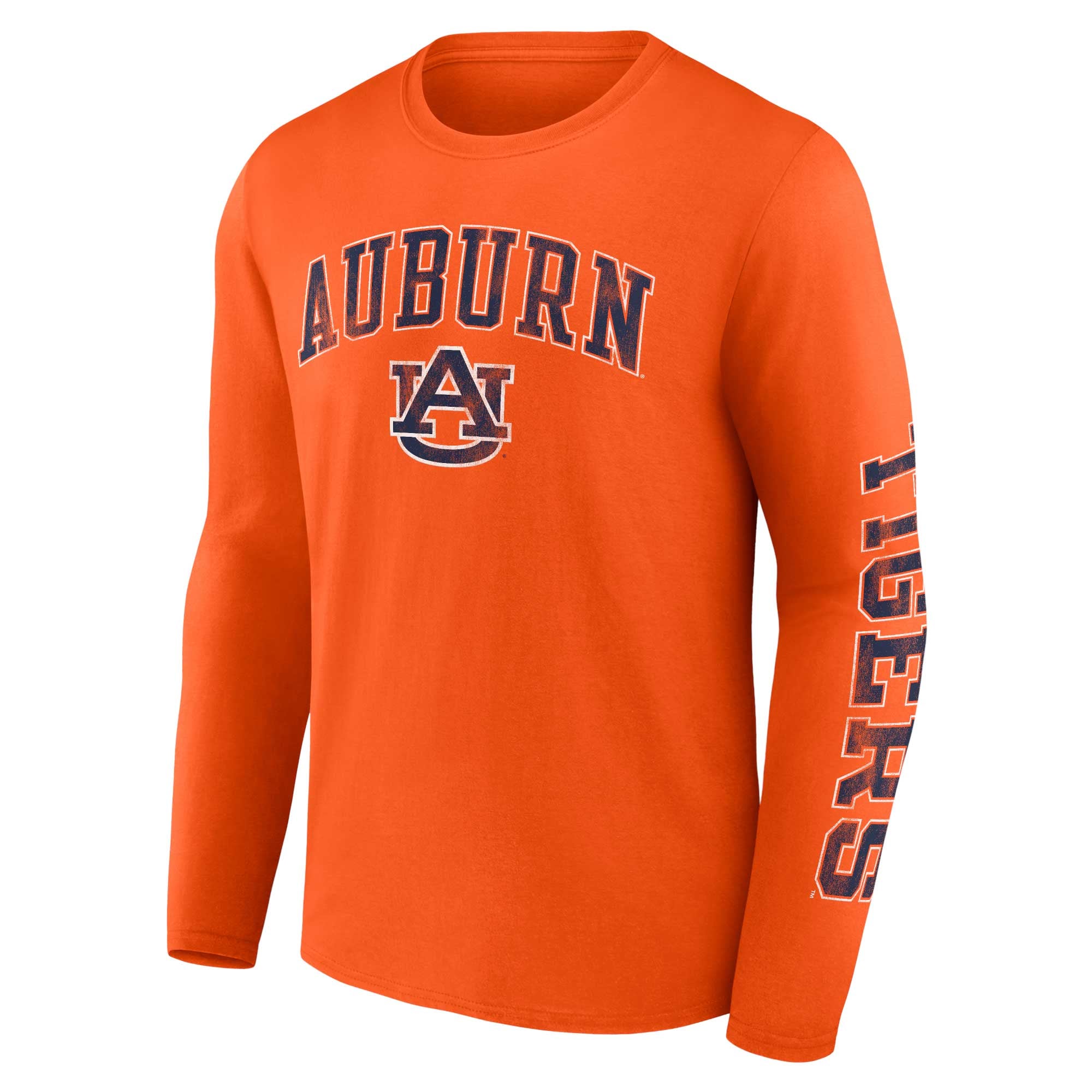 T-shirt à manches longues avec logo Fanatics Orange Auburn Tigers pour hommes