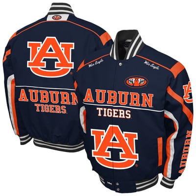 Auburn Tigers Franchise Club Crush Cotton Twill Full-Snap Jacket - Navy