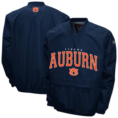 Auburn Tigers Franchise Club Windshell V-Neck Jacket - Navy