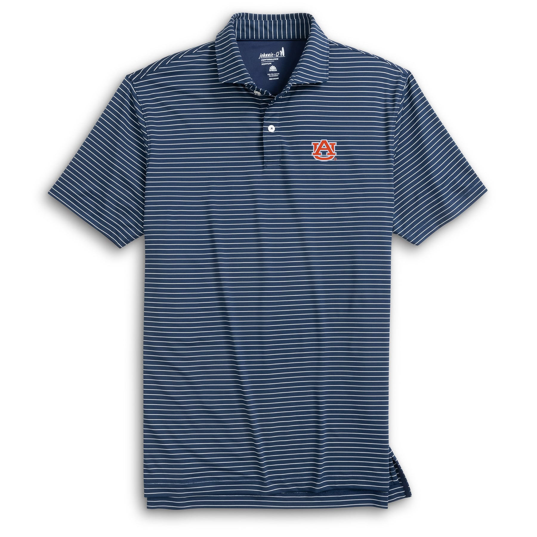 Polo rayé Beau bleu marine Auburn Tigers pour homme de la marque johnnie-O