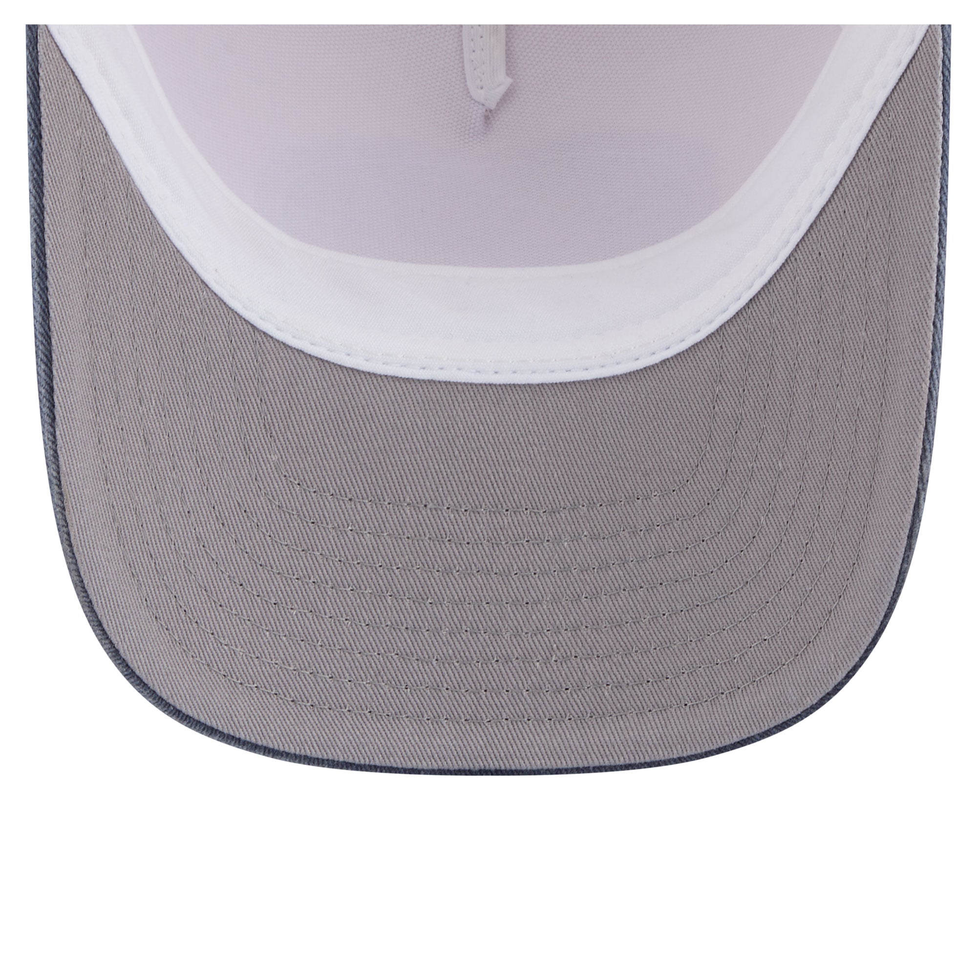 Men's New Era  Stone/Navy Auburn Tigers Frayed Patch 9FORTY M-Crown A-Frame Trucker Adjustable Hat