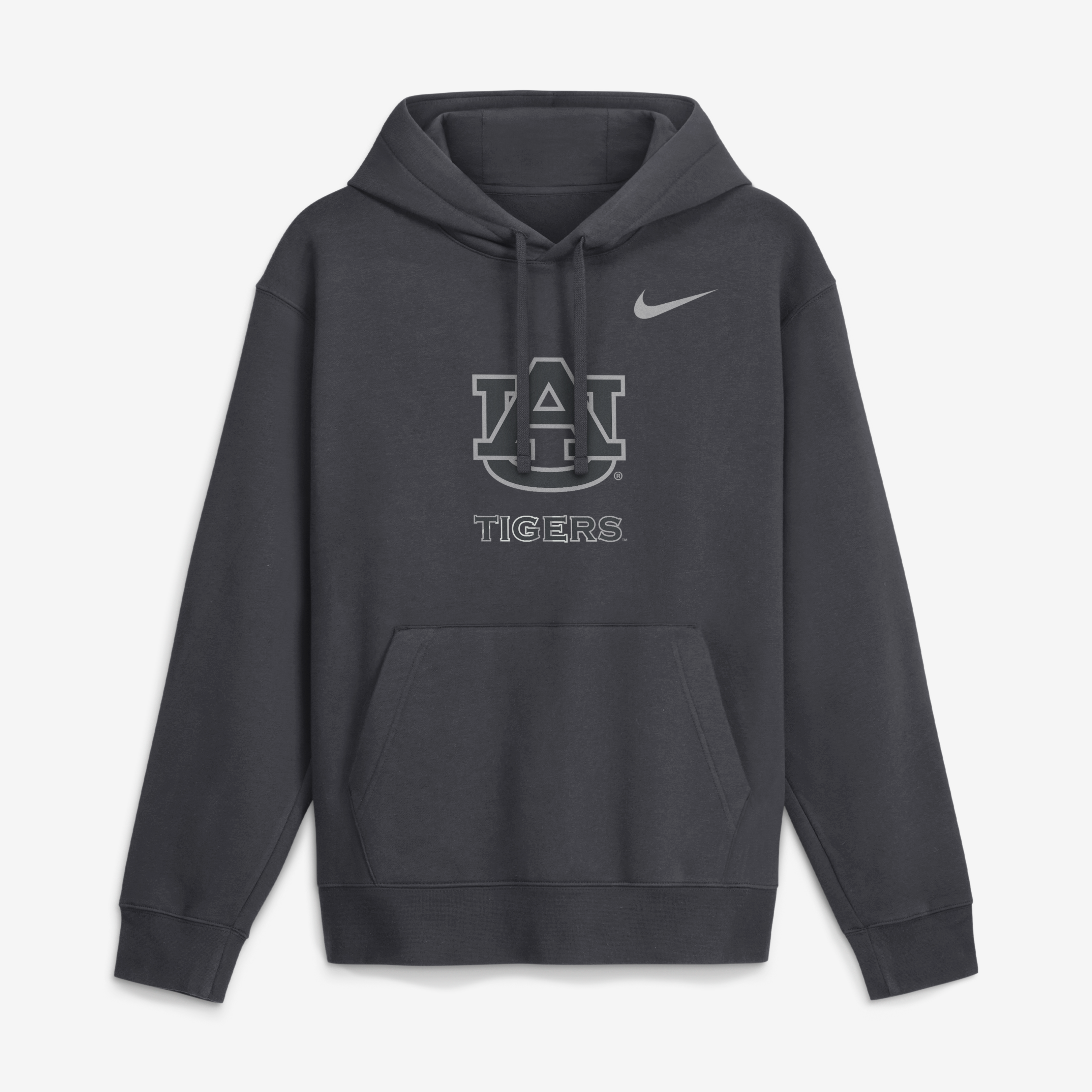 Sweat à capuche en polaire Nike Auburn Tigers Club anthracite pour homme