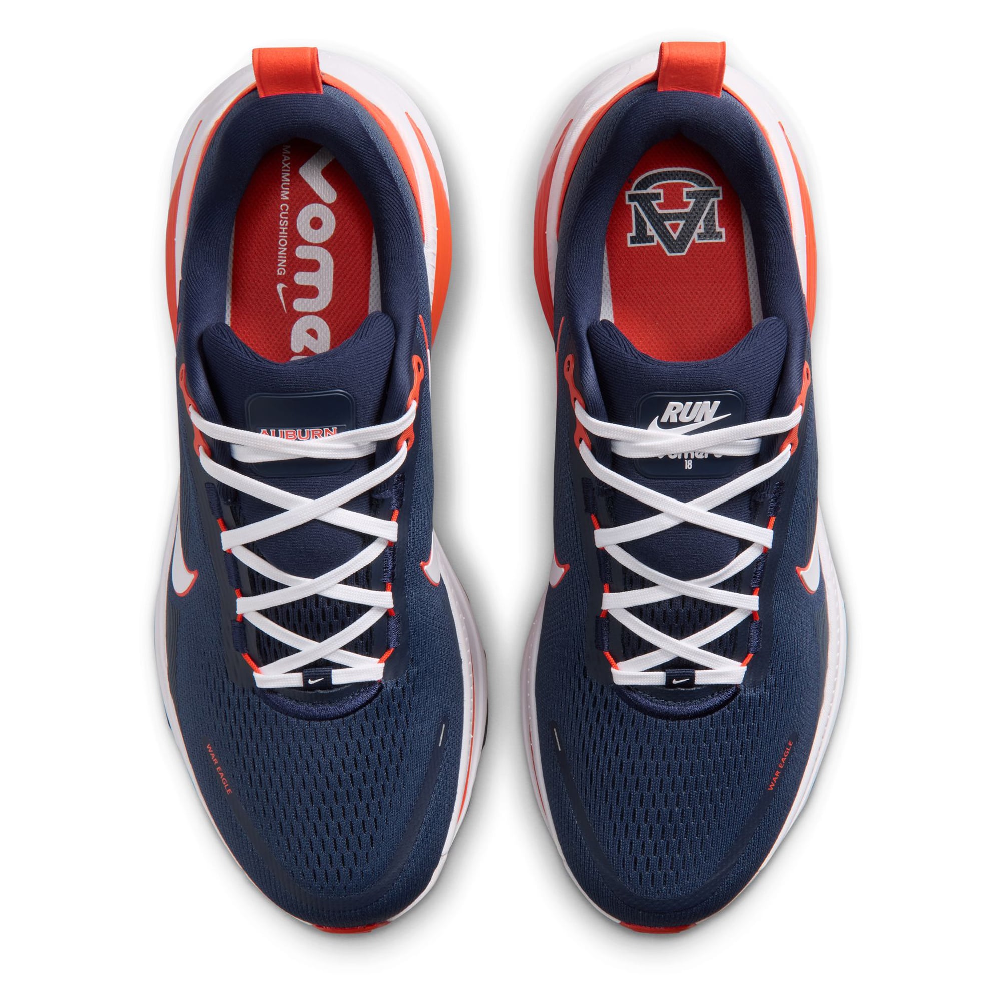 Men's Nike Auburn Tigers Vomero 18 Running Shoes