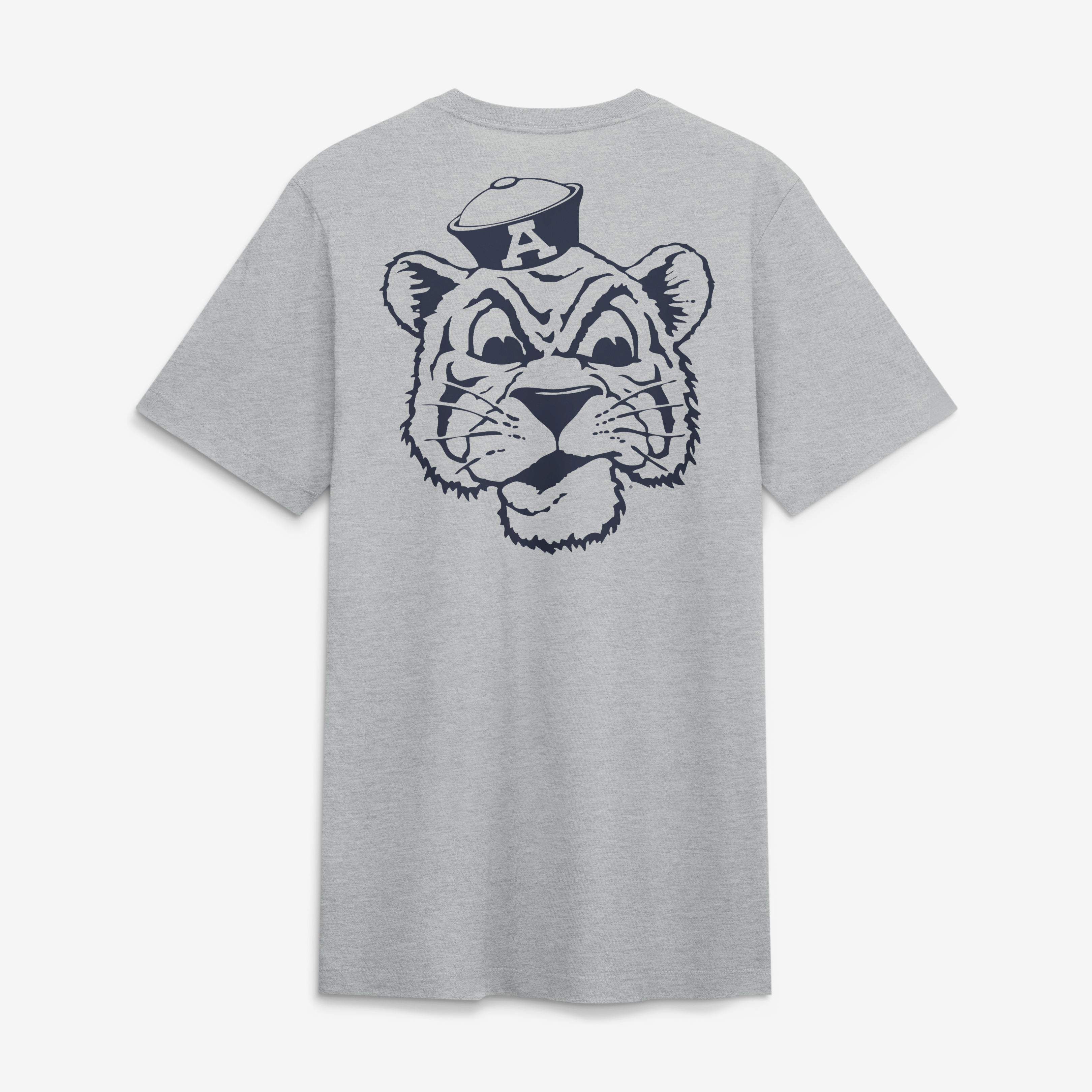 Men's Nike  Heather Gray Auburn Tigers Arch Wordmark Legacy Tri-Blend T-Shirt