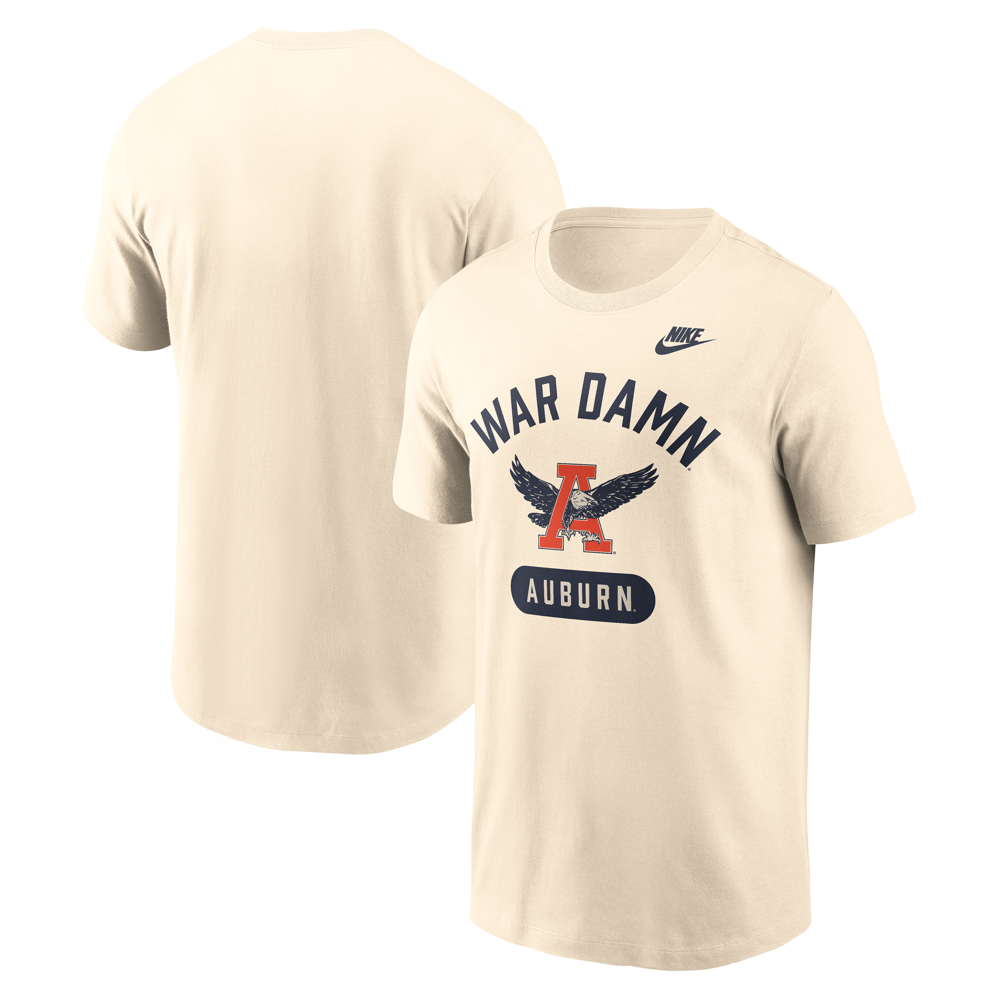 T-shirt homme Nike Natural Auburn Tigers Legacy Arch Helmet