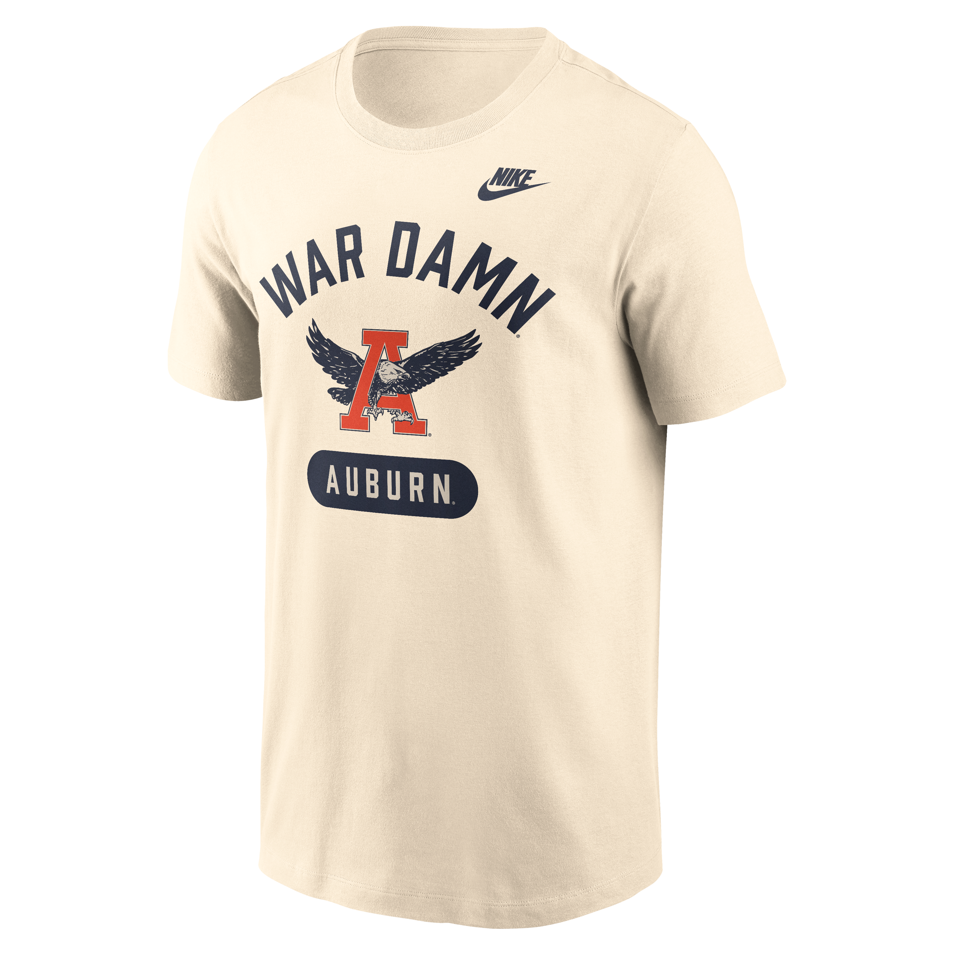 T-shirt homme Nike Natural Auburn Tigers Legacy Arch Helmet