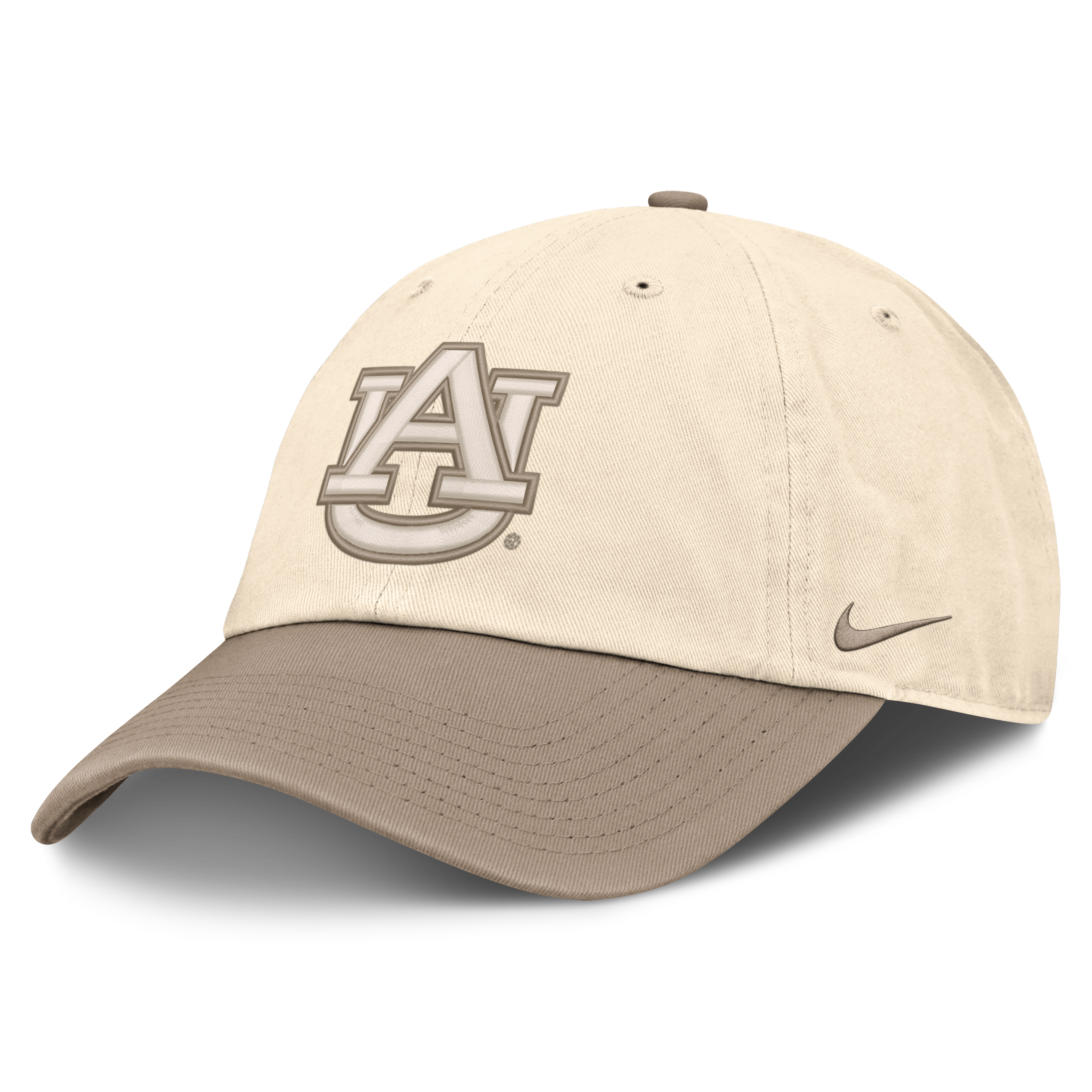 Men's Nike Natural/Khaki Auburn Tigers Two-Tone Club Adjustable Hat