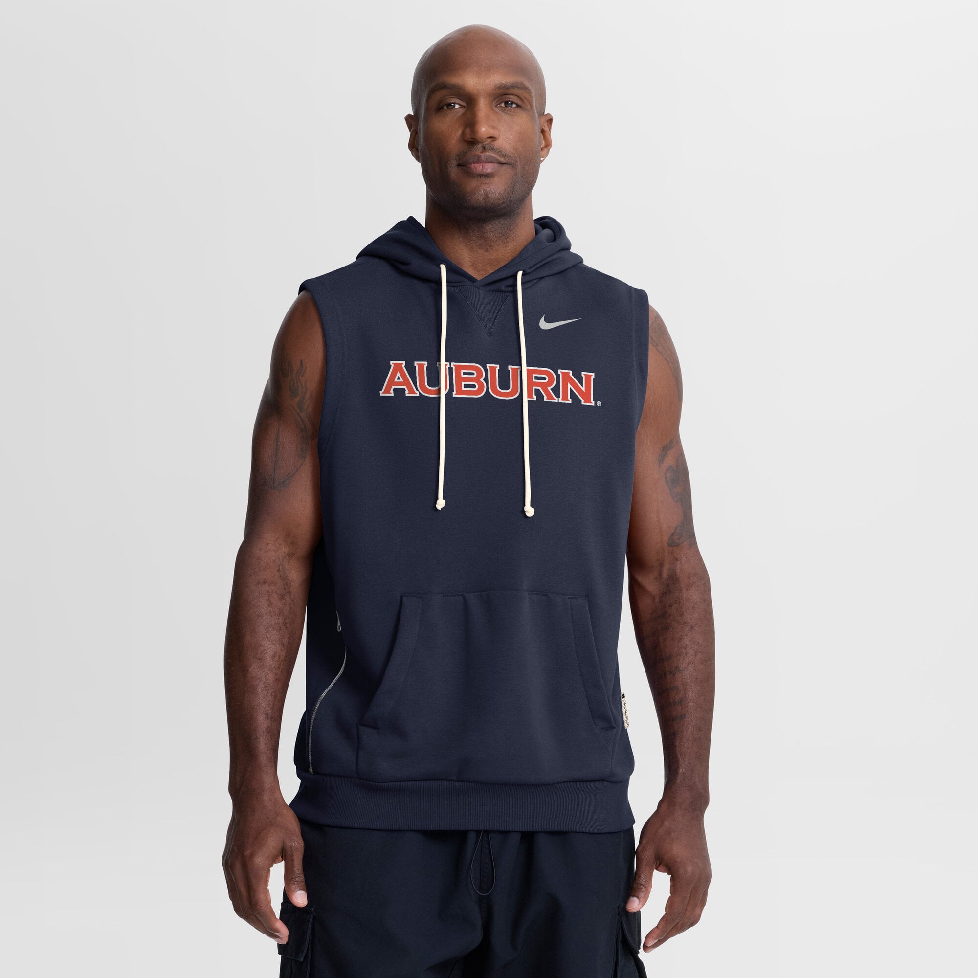 Sweat à capuche sans manches Nike Dri-FIT bleu marine Auburn Tigers 2026 pour homme