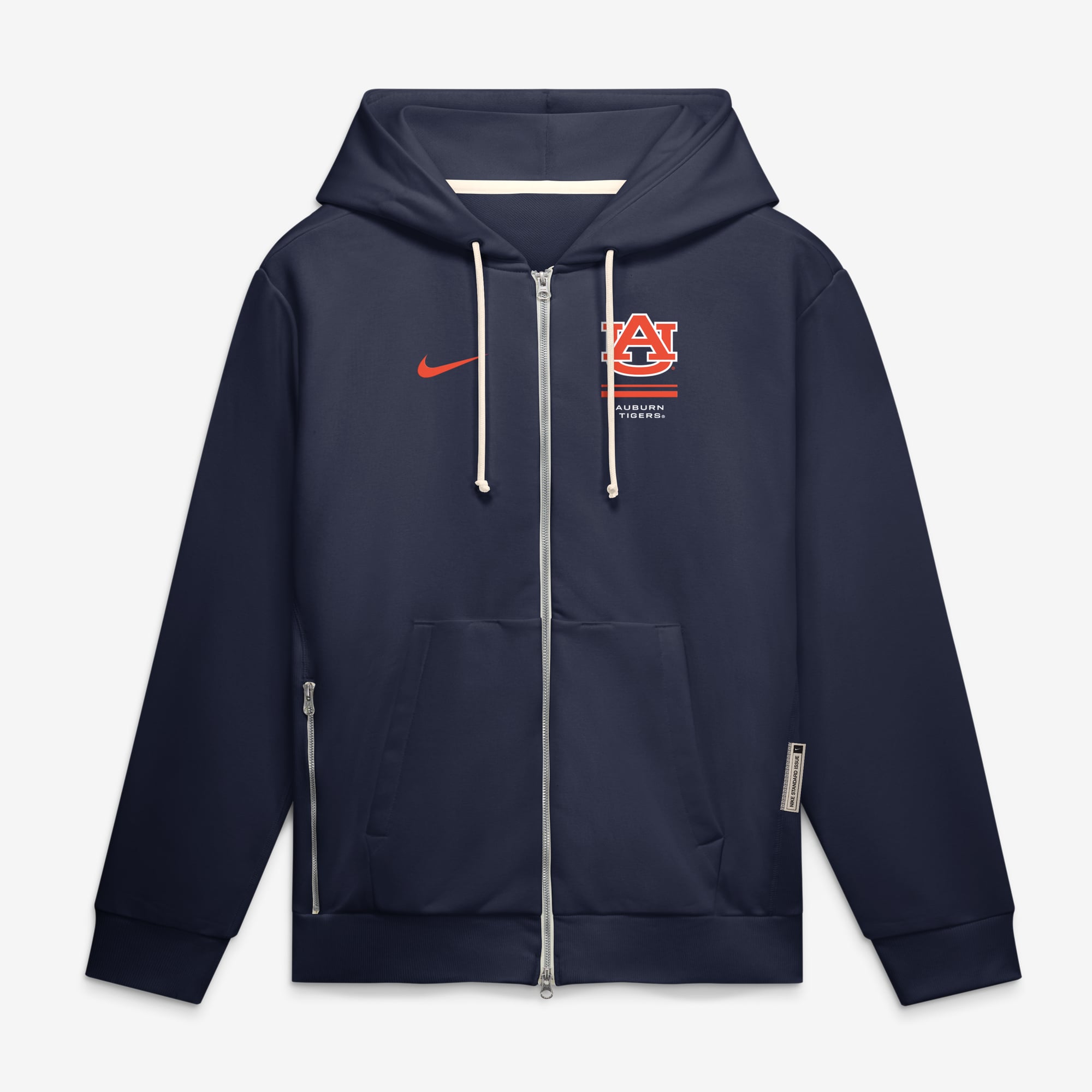 Men's Nike  Navy Auburn Tigers 2026 Sideline Standard Issue Dri-FIT Full-Zip Hoodie