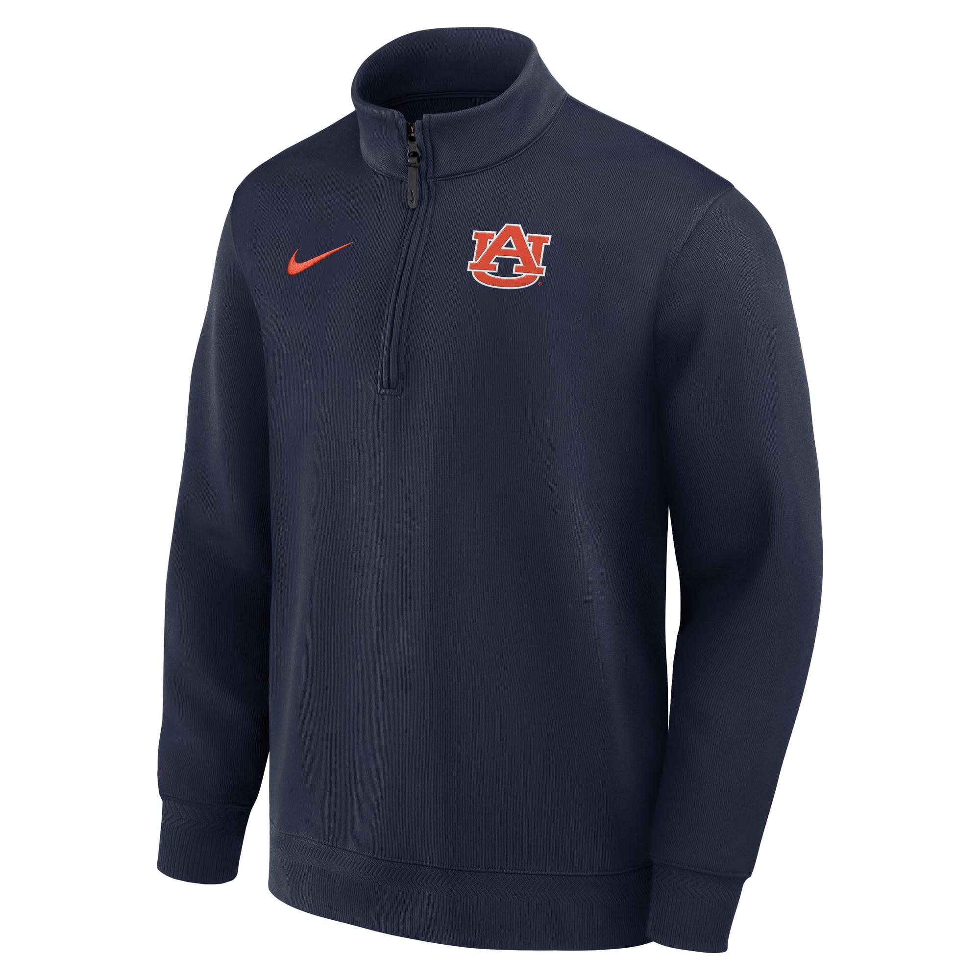 Men's Nike Navy Auburn Tigers Coaches Premium Dri-FIT Half-Zip Pullover