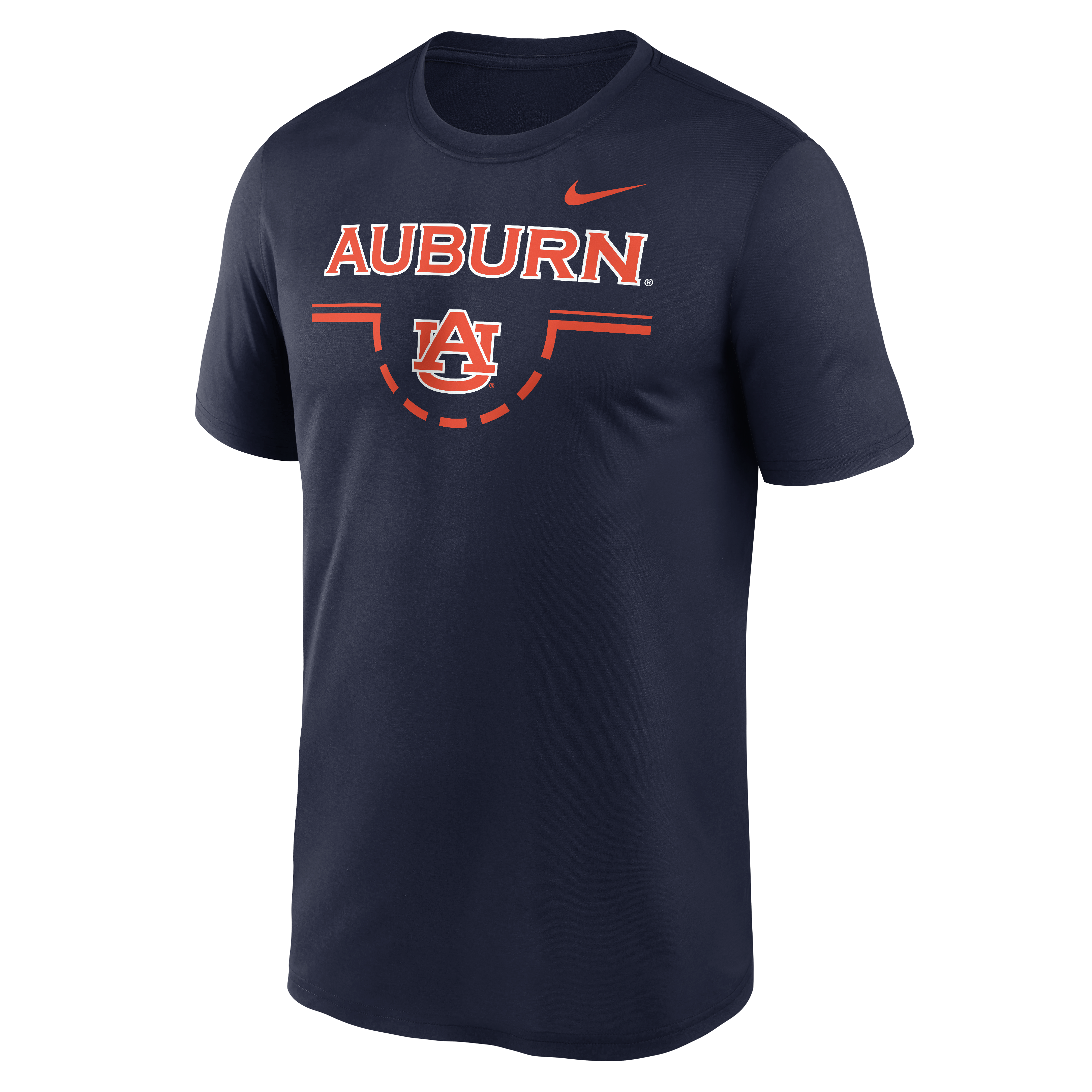T-shirt Nike bleu marine Auburn Tigers Courtside Legend pour homme