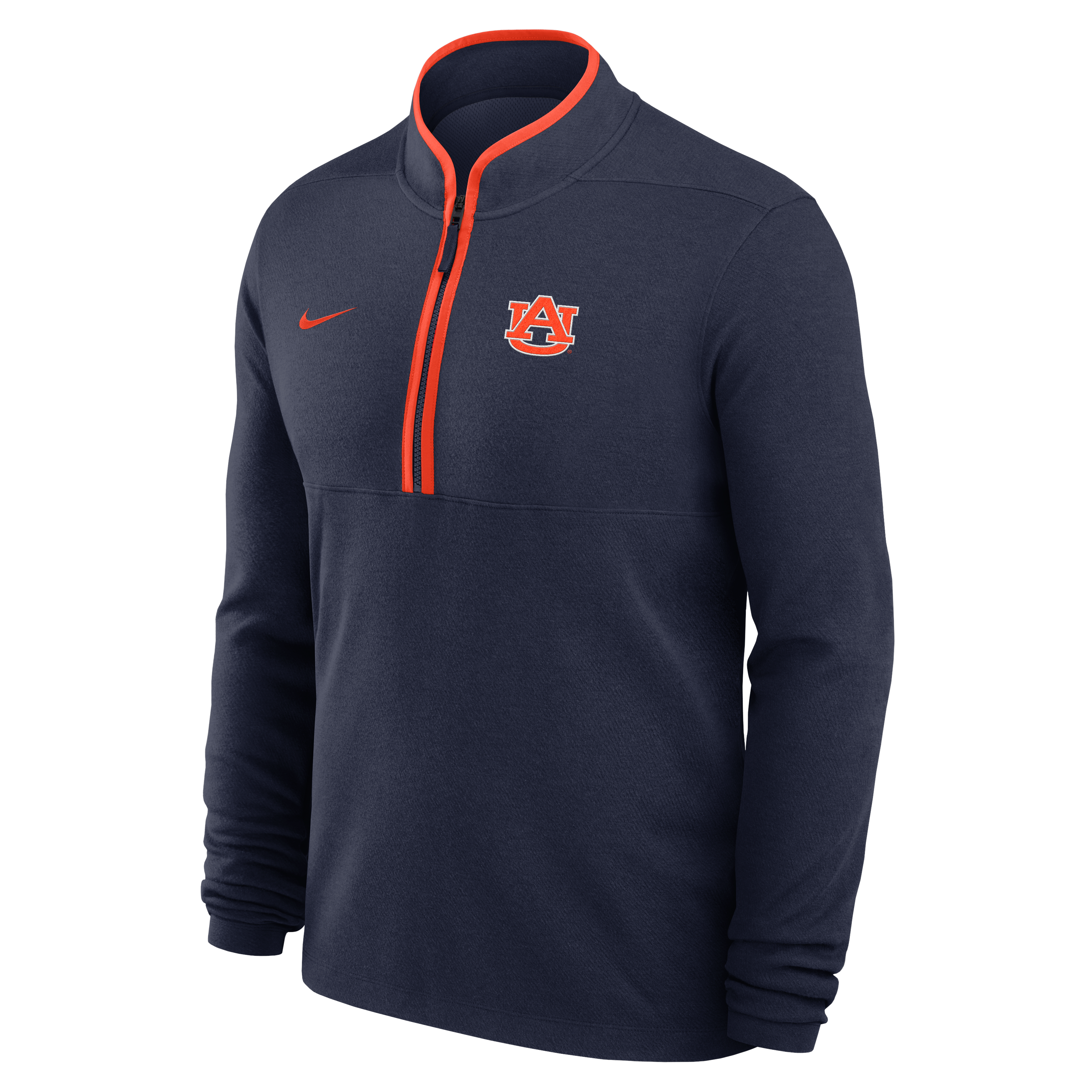 Pull-over Nike Dri-FIT demi-zip bleu marine Auburn Tigers Courtside Victory pour homme