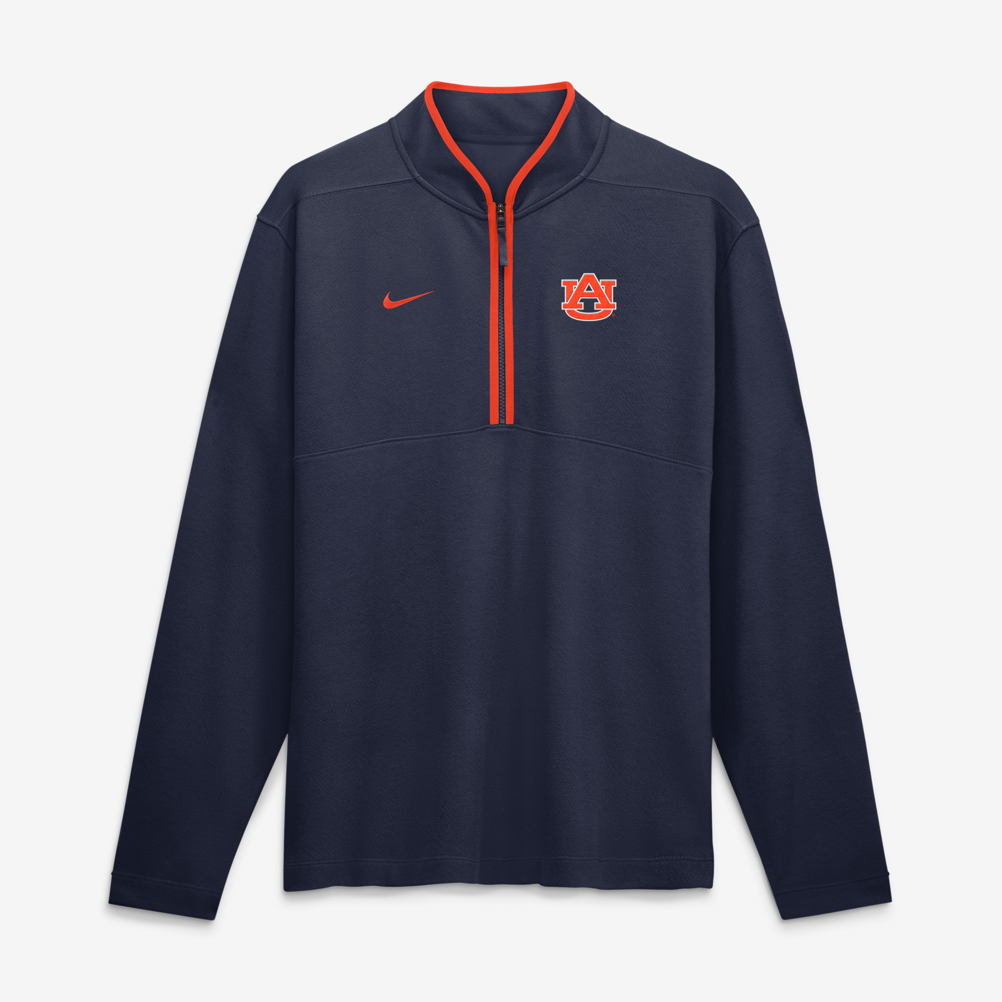 Pull-over Nike Dri-FIT demi-zip bleu marine Auburn Tigers Courtside Victory pour homme