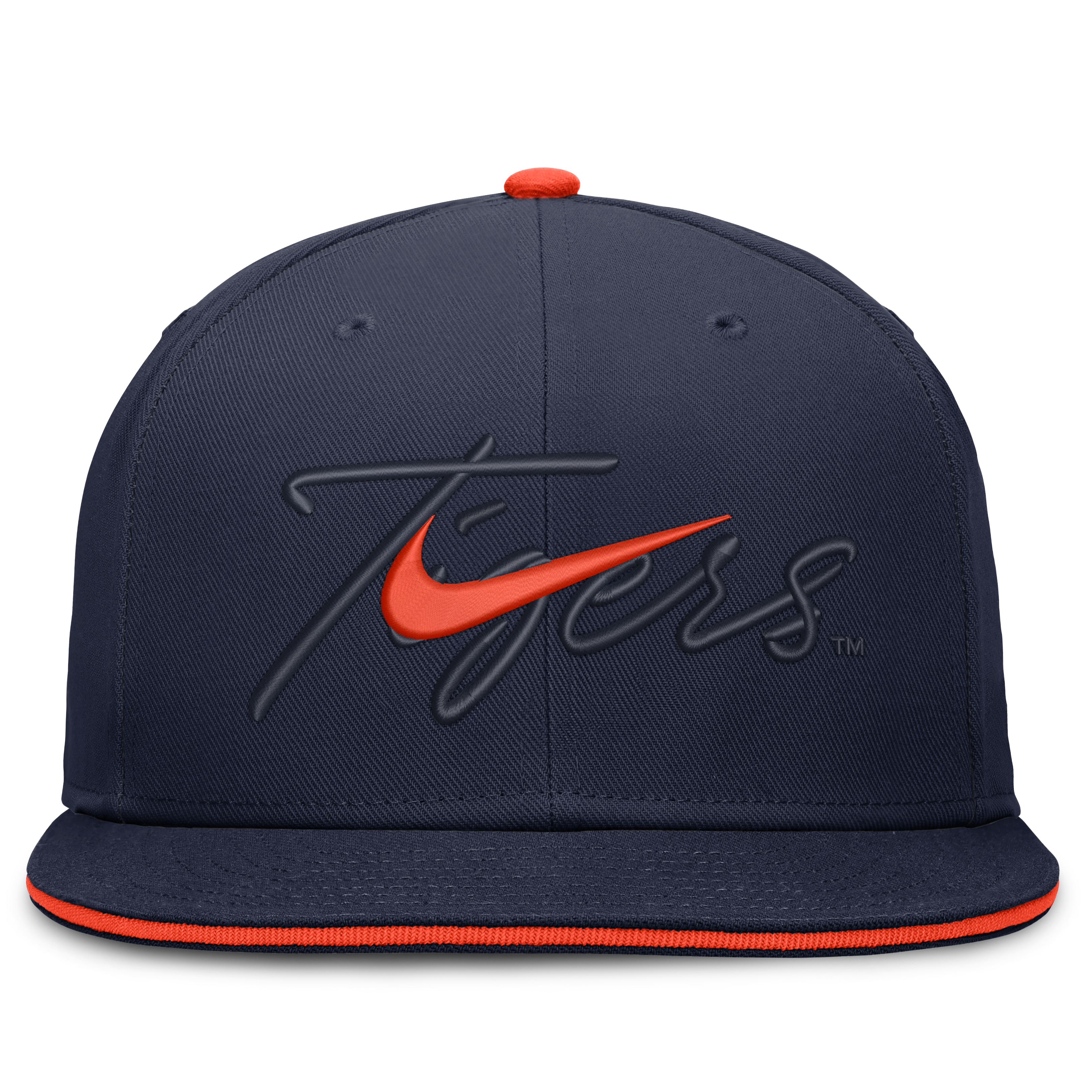 Casquette ajustée Nike Auburn Tigers bleu marine Dri-FIT Primetime Script pour homme
