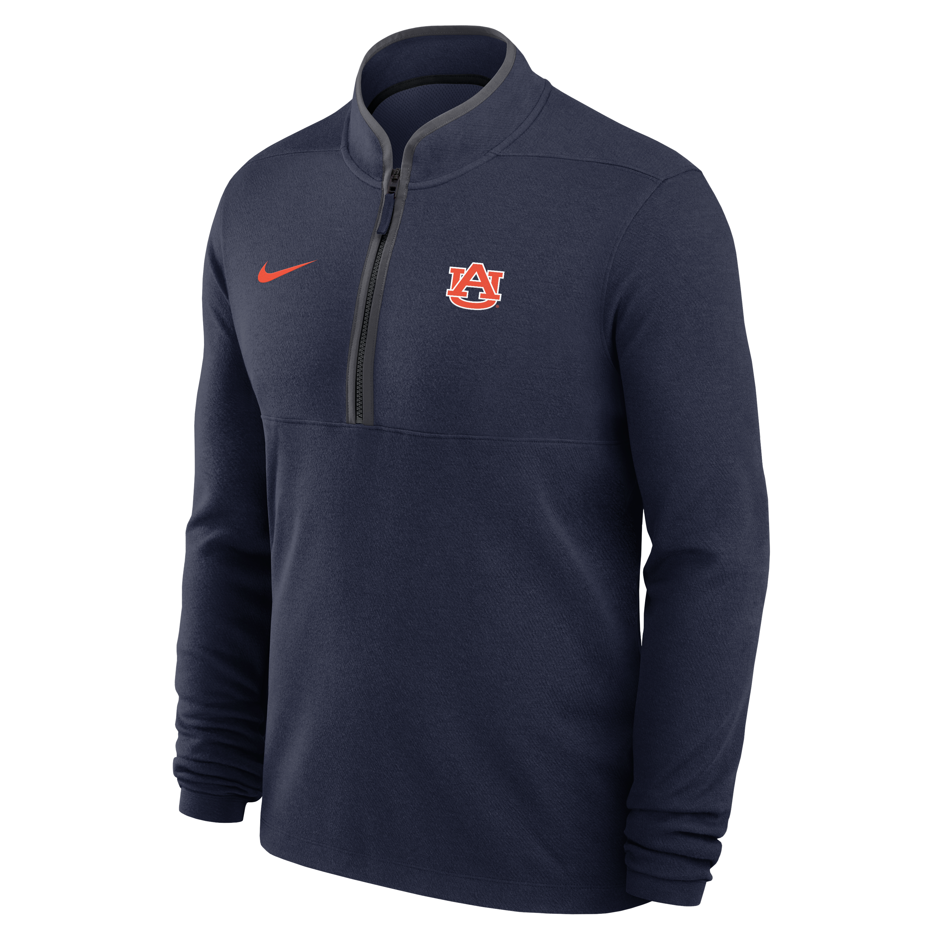Pull-over Nike Dri-FIT Victory bleu marine pour homme, modèle Auburn Tigers, demi-zip