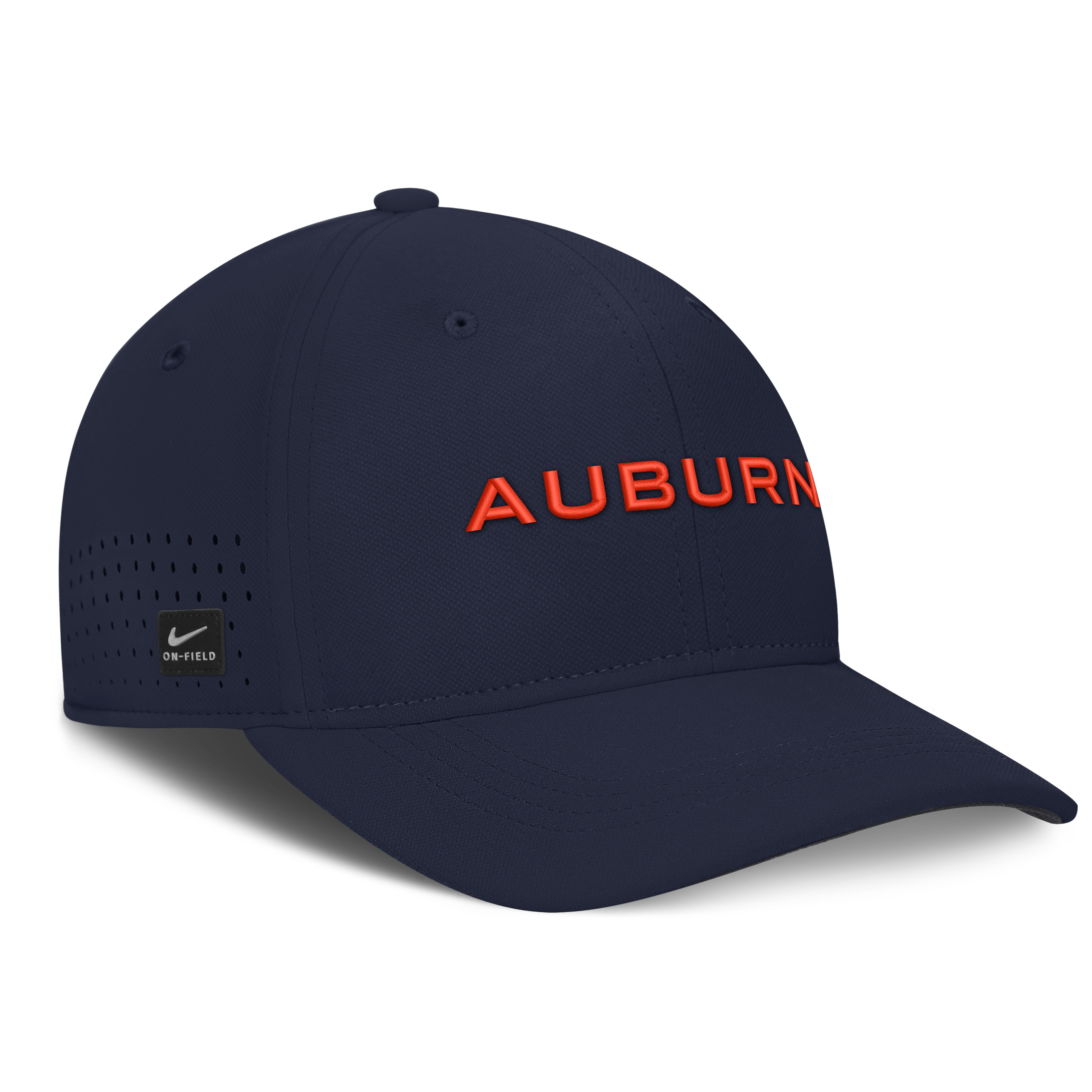 Men's Nike Navy Auburn Tigers Gameday Aerobill Swooshflex Dri-FIT Hat