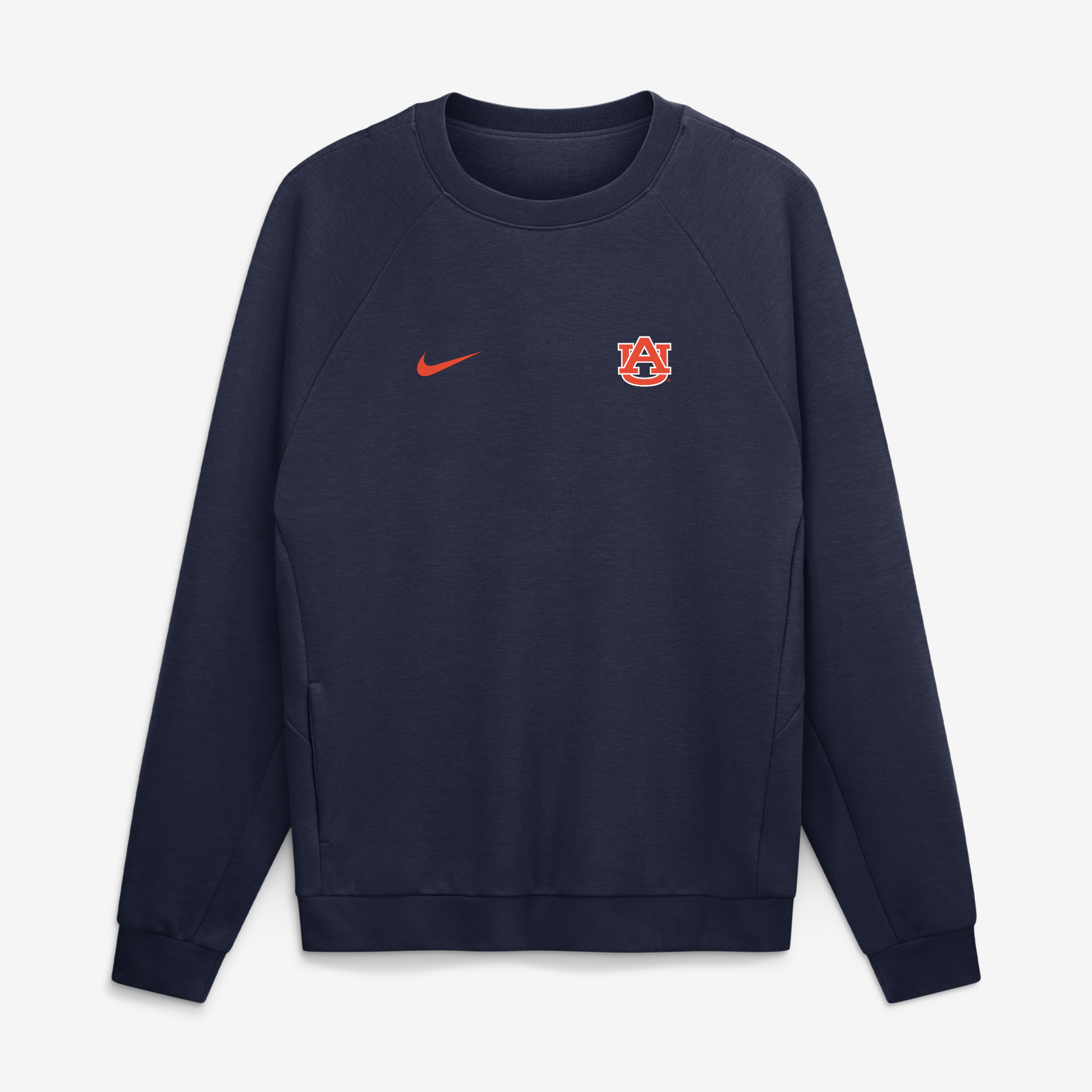 Men's Nike Navy Auburn Tigers Premium Performance Raglan Dri-FIT Sweatshirt