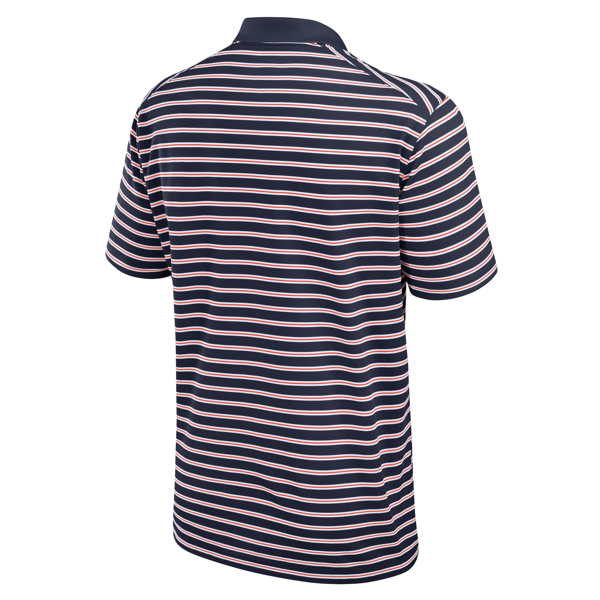 Men's Nike Tan Auburn Tigers Primary Logo Striped Dri-FIT Polo