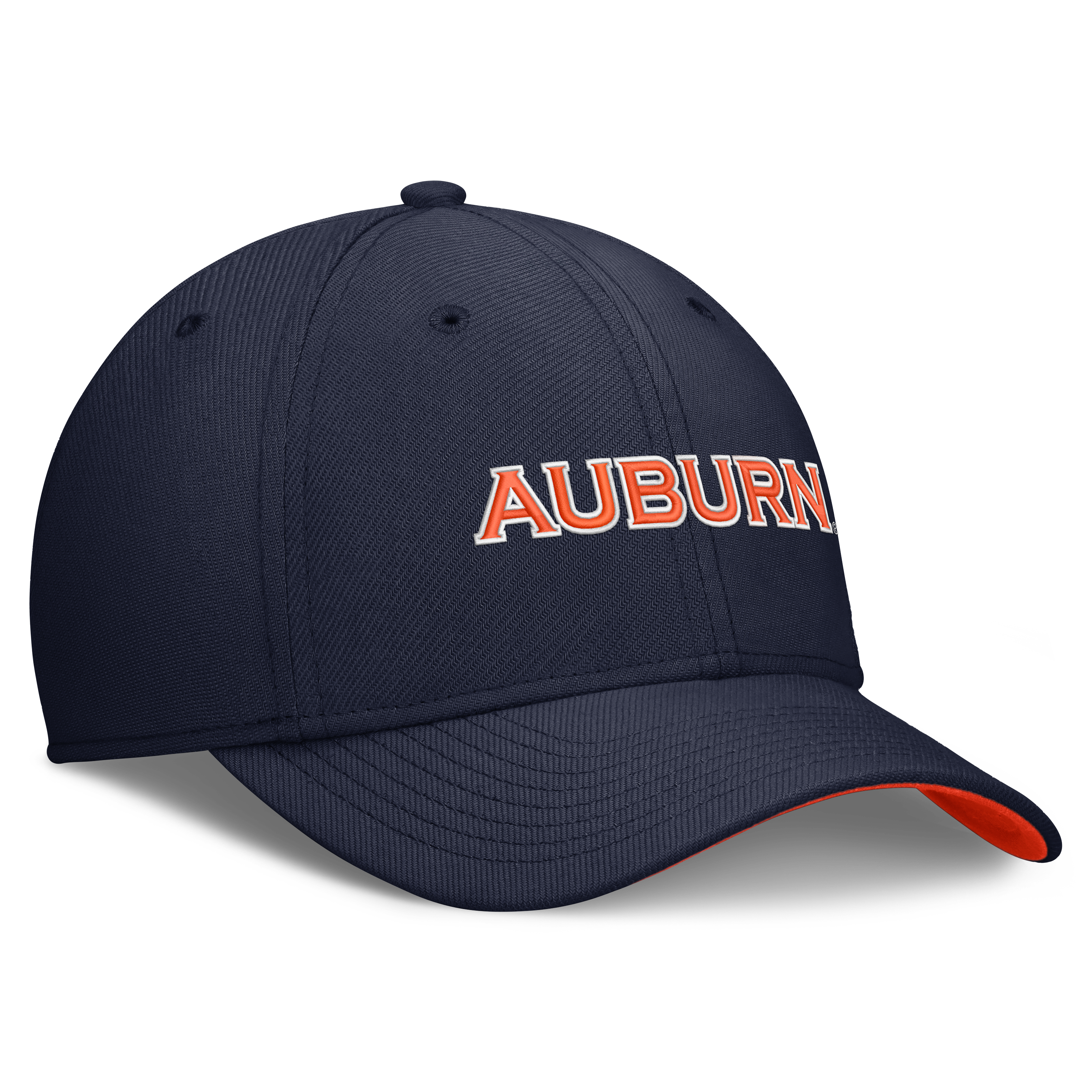 Casquette Nike bleu marine Auburn Tigers Primetime Team Rise Dri-FIT Flex pour homme